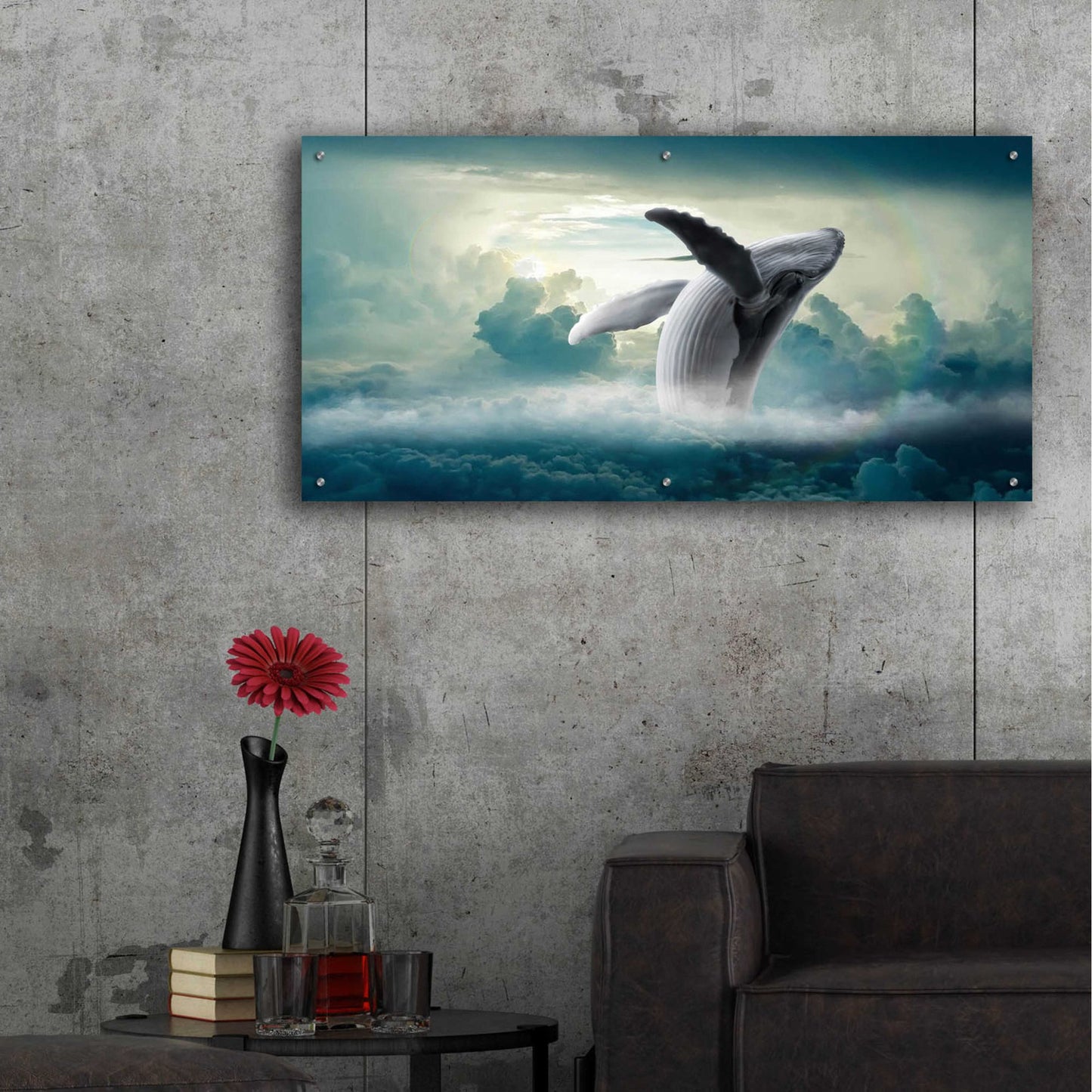 Epic Art 'Weightlessness' by Epic Portfolio, Acrylic Glass Wall Art,48x24