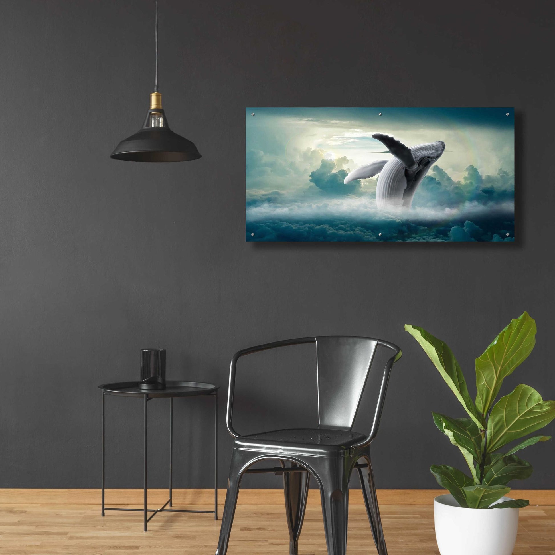 Epic Art 'Weightlessness' by Epic Portfolio, Acrylic Glass Wall Art,48x24