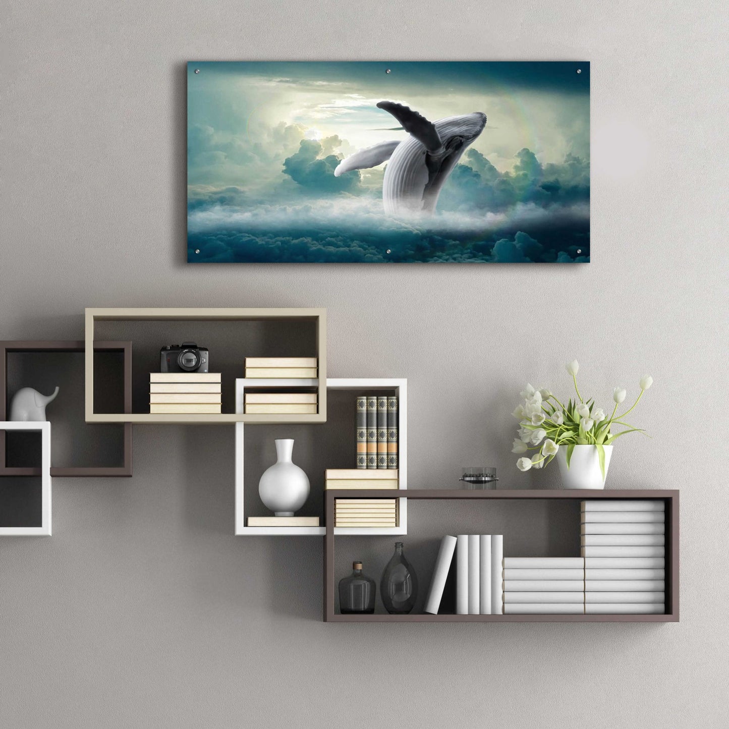 Epic Art 'Weightlessness' by Epic Portfolio, Acrylic Glass Wall Art,48x24