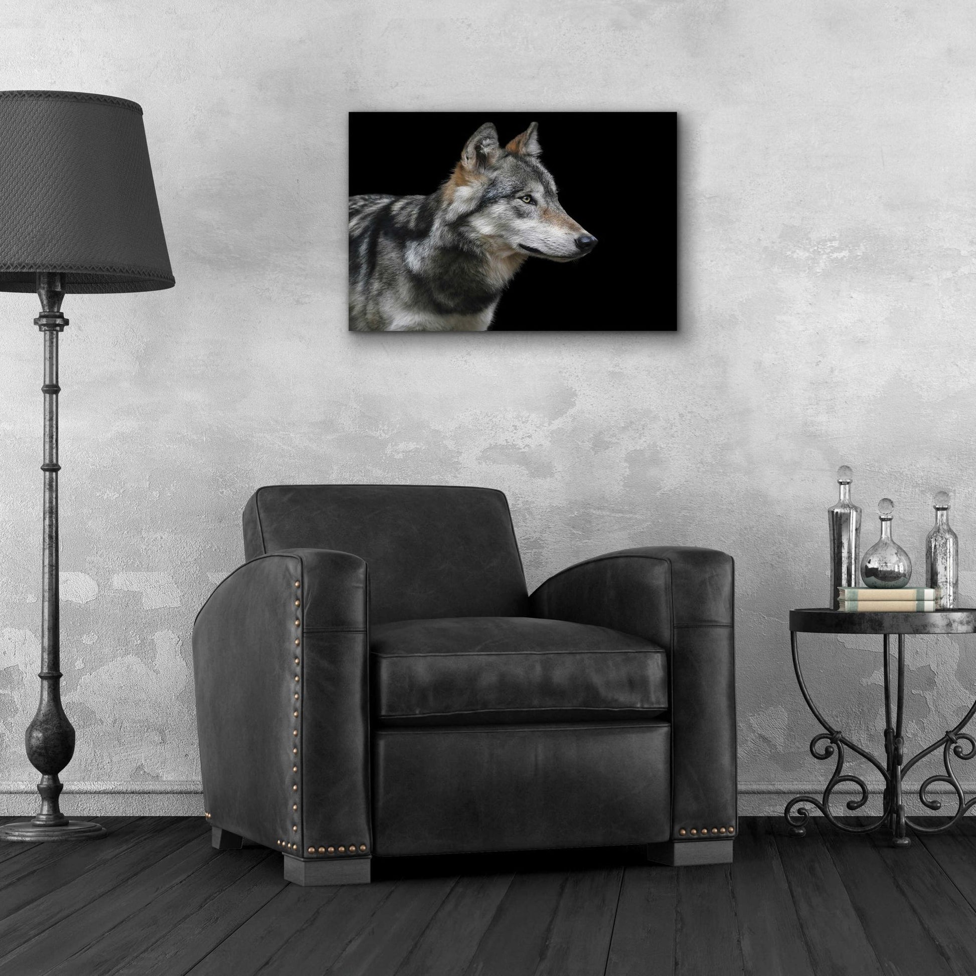 Epic Art 'Wolf' by Epic Portfolio, Acrylic Glass Wall Art,24x16