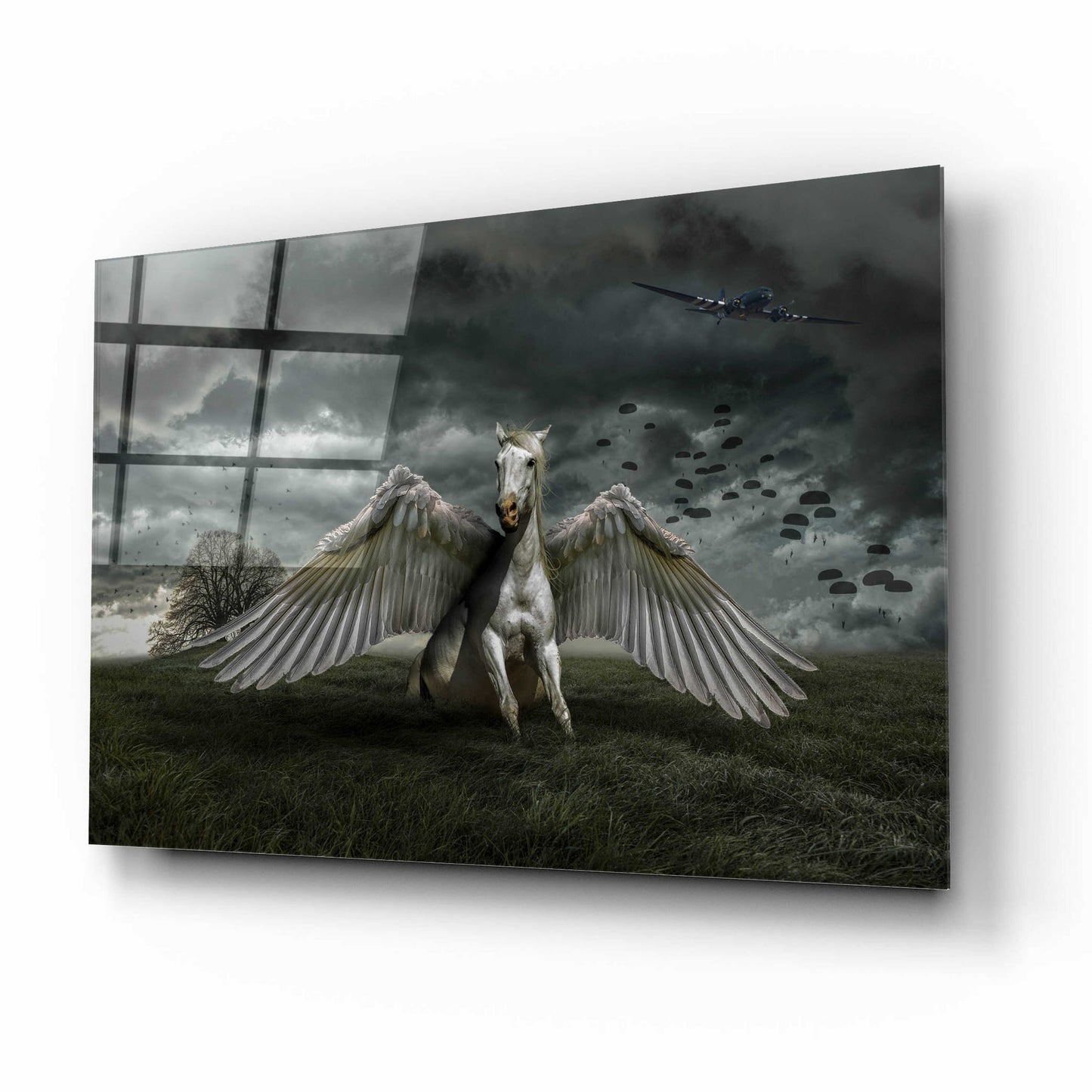 Epic Art 'Pegasus Rising' by Alan, Acrylic Glass Wall Art,16x12