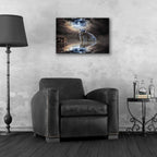 Epic Art 'Polar Bear Reflections' by Alan, Acrylic Glass Wall Art,24x16