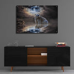 Epic Art 'Polar Bear Reflections' by Alan, Acrylic Glass Wall Art,36x24