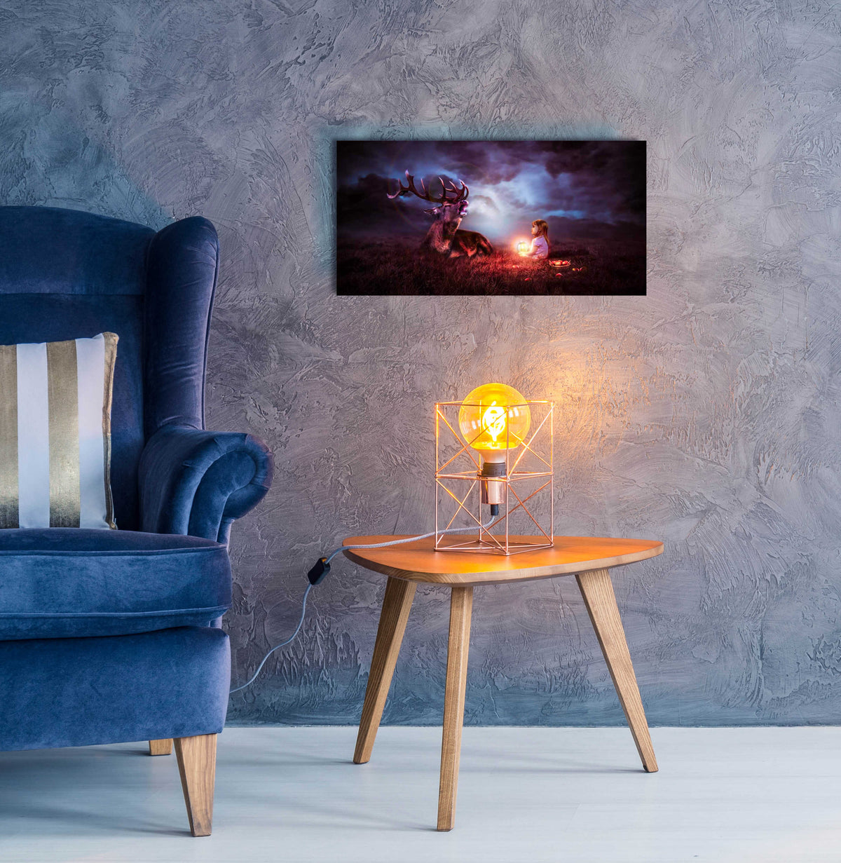 Epic Art 'Call of the Wild' by Alan, Acrylic Glass Wall Art,24x12
