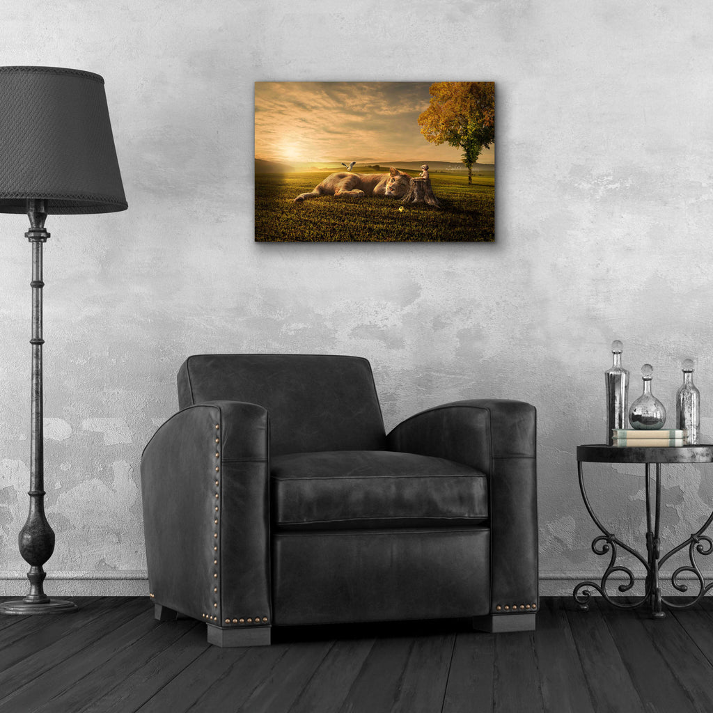 Epic Art 'Sunset Sleeping' by Alan, Acrylic Glass Wall Art,24x16