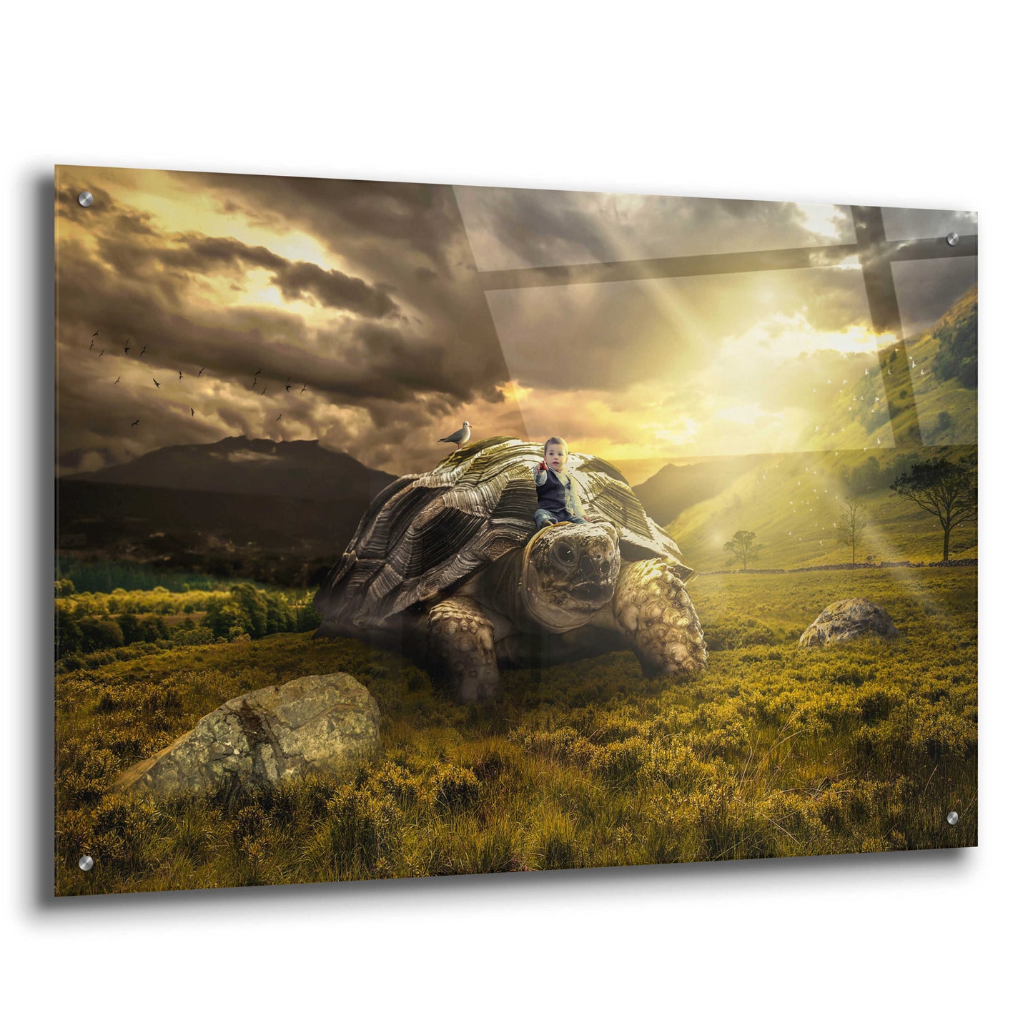 Epic Art 'Onward' by Alan, Acrylic Glass Wall Art,36x24