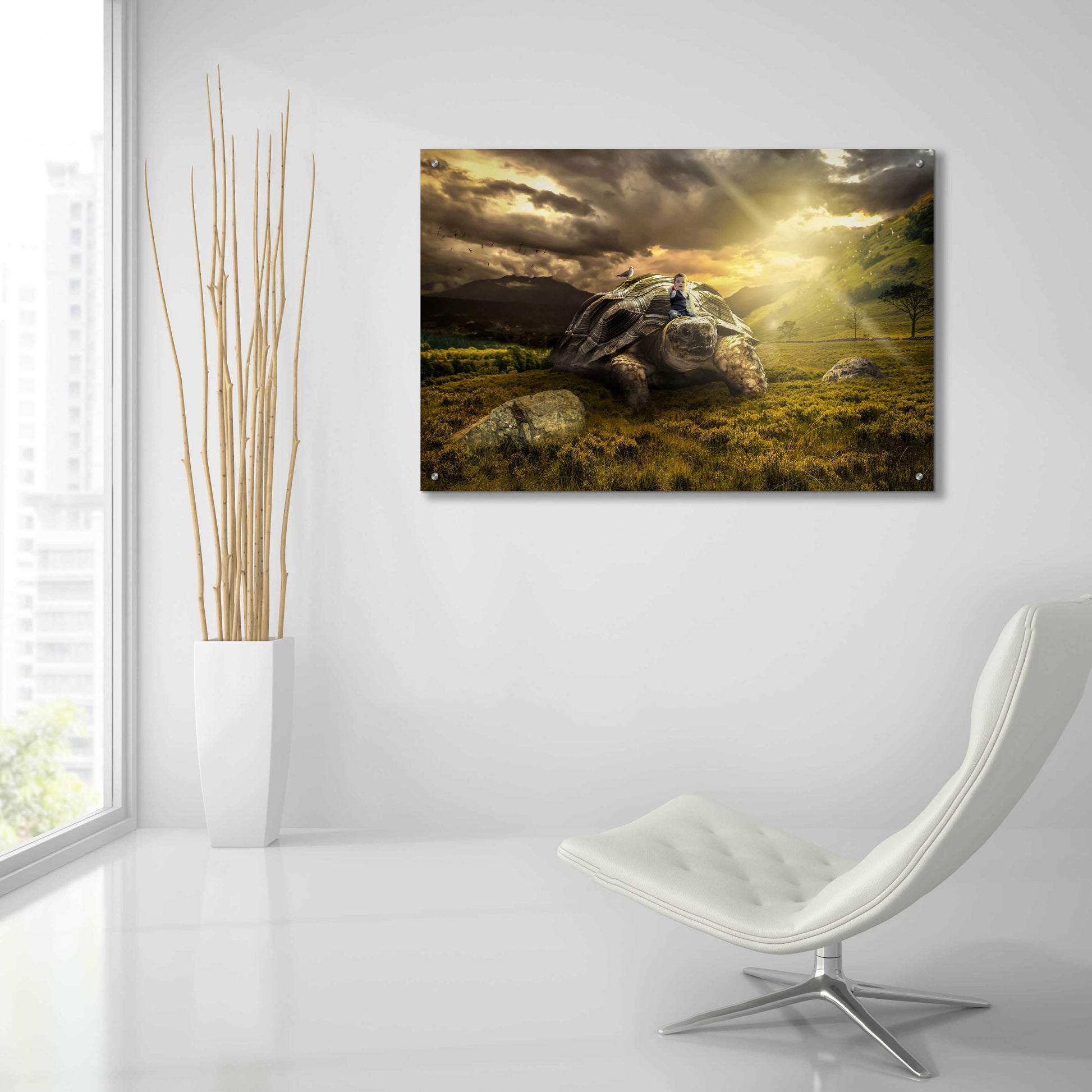 Epic Art 'Onward' by Alan, Acrylic Glass Wall Art,36x24