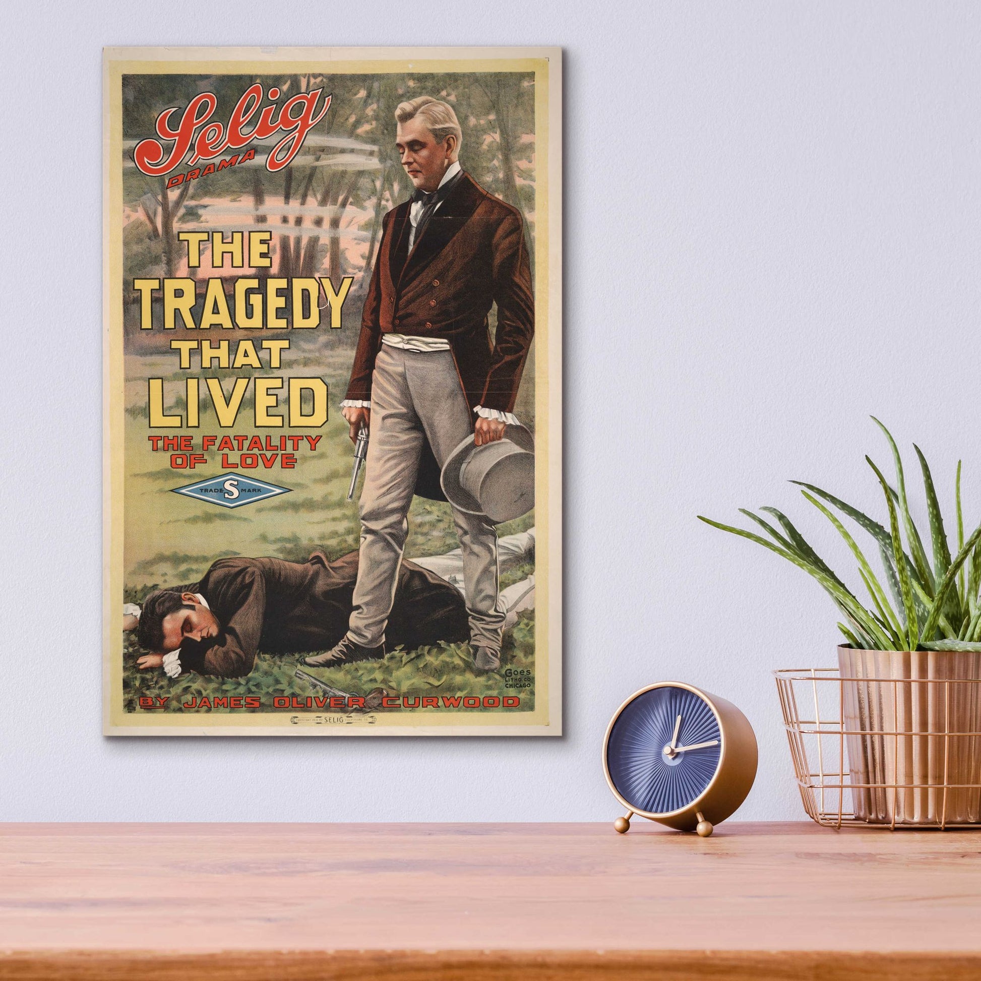 Epic Art 'The Tragedy That Lived The Fatality Of Love (1914)' by Epic Portfolio, Acrylic Glass Wall Art,12x16