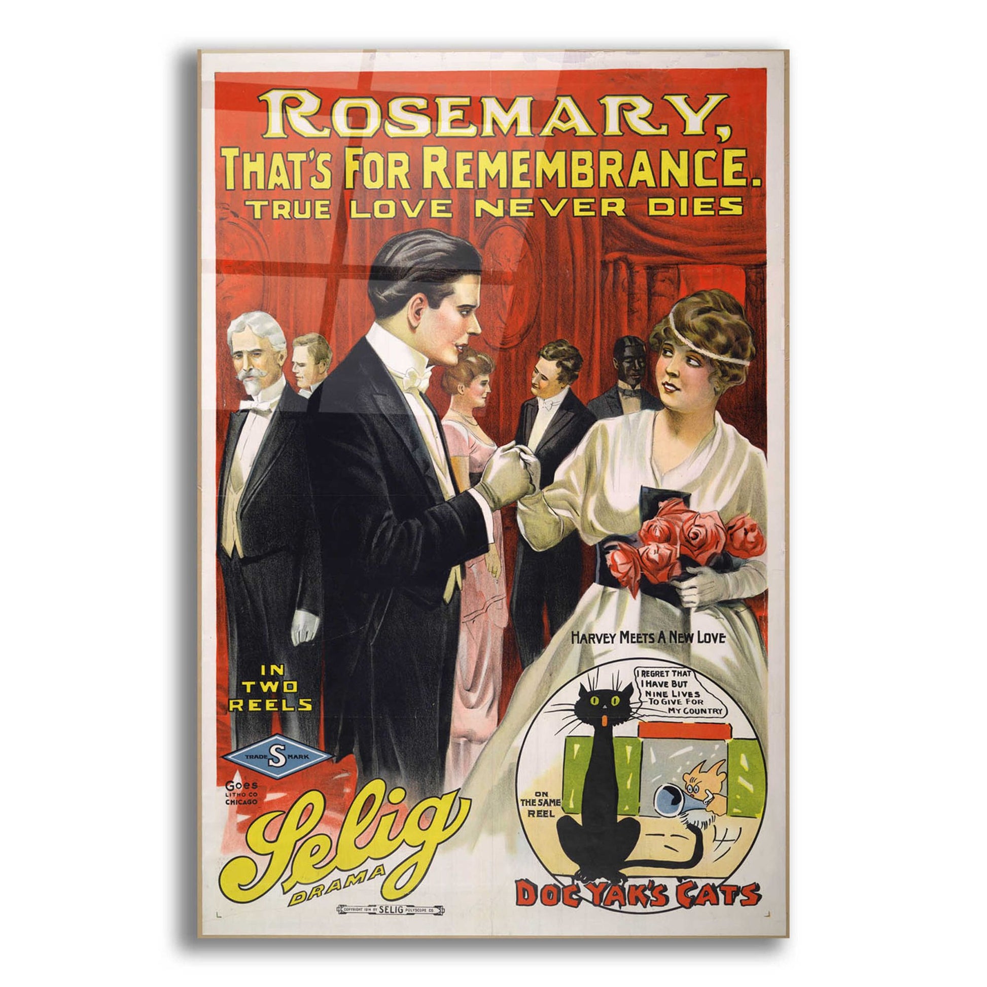 Epic Art 'Rosemary, That’S For Remembrance (1914)' by Epic Portfolio, Acrylic Glass Wall Art,12x16