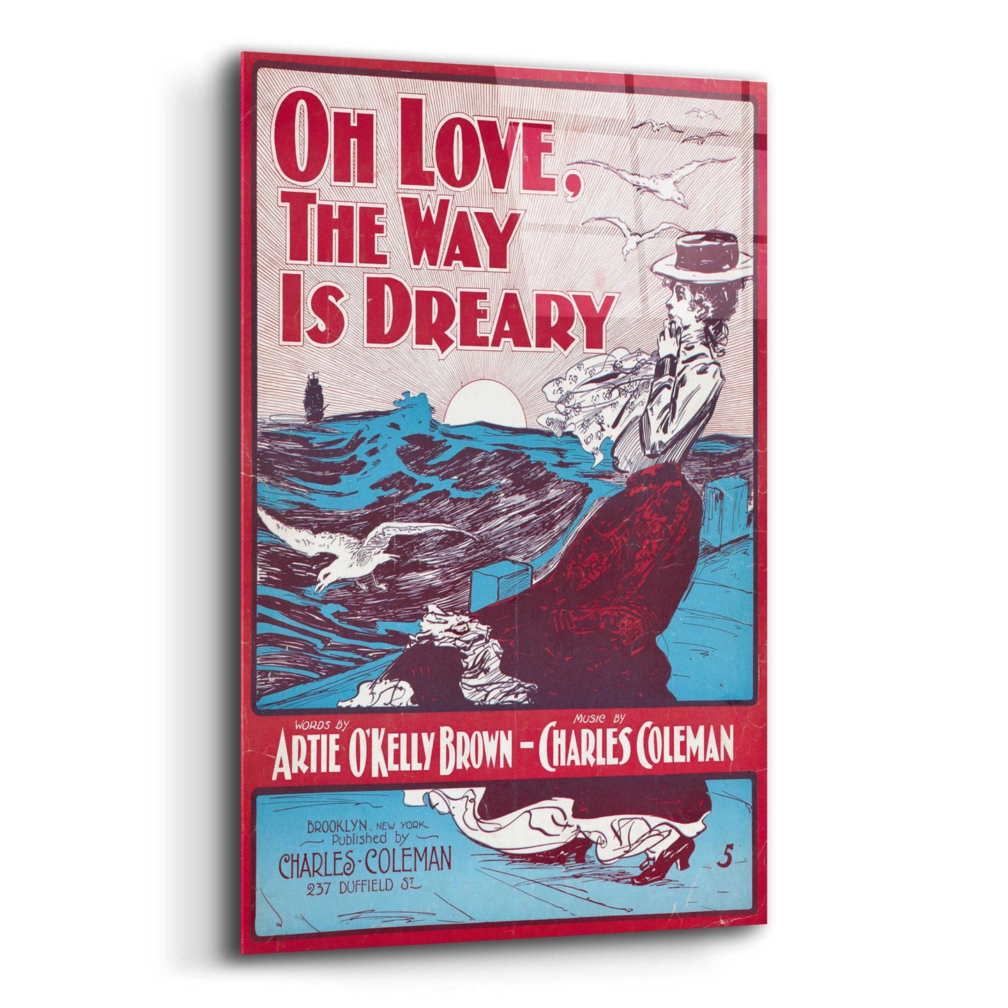 Epic Art 'Oh Love, The Way Is Dreary (1901)' by Epic Portfolio, Acrylic Glass Wall Art,12x16