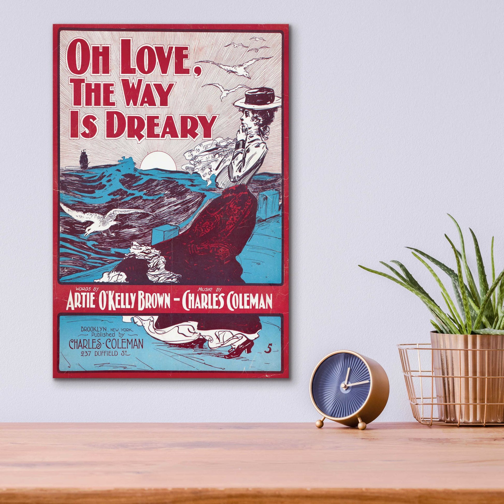 Epic Art 'Oh Love, The Way Is Dreary (1901)' by Epic Portfolio, Acrylic Glass Wall Art,12x16