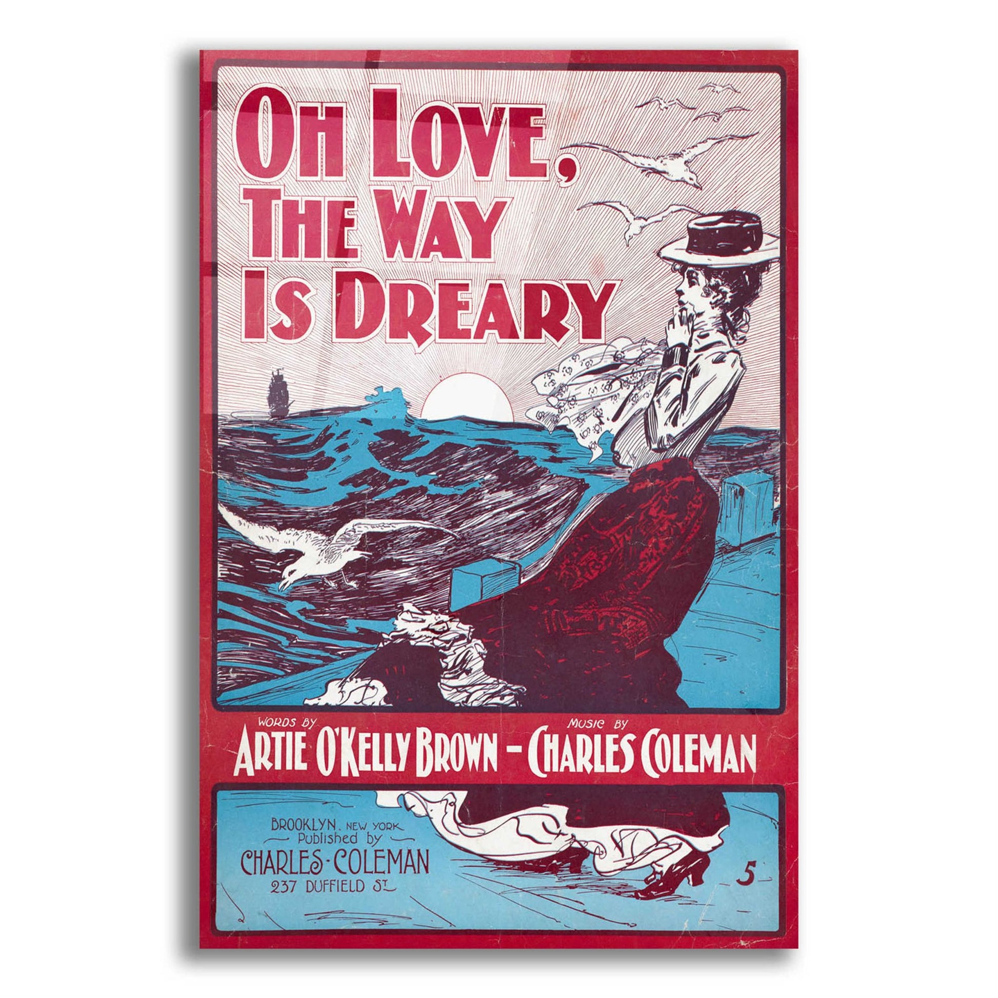 Epic Art 'Oh Love, The Way Is Dreary (1901)' by Epic Portfolio, Acrylic Glass Wall Art,12x16