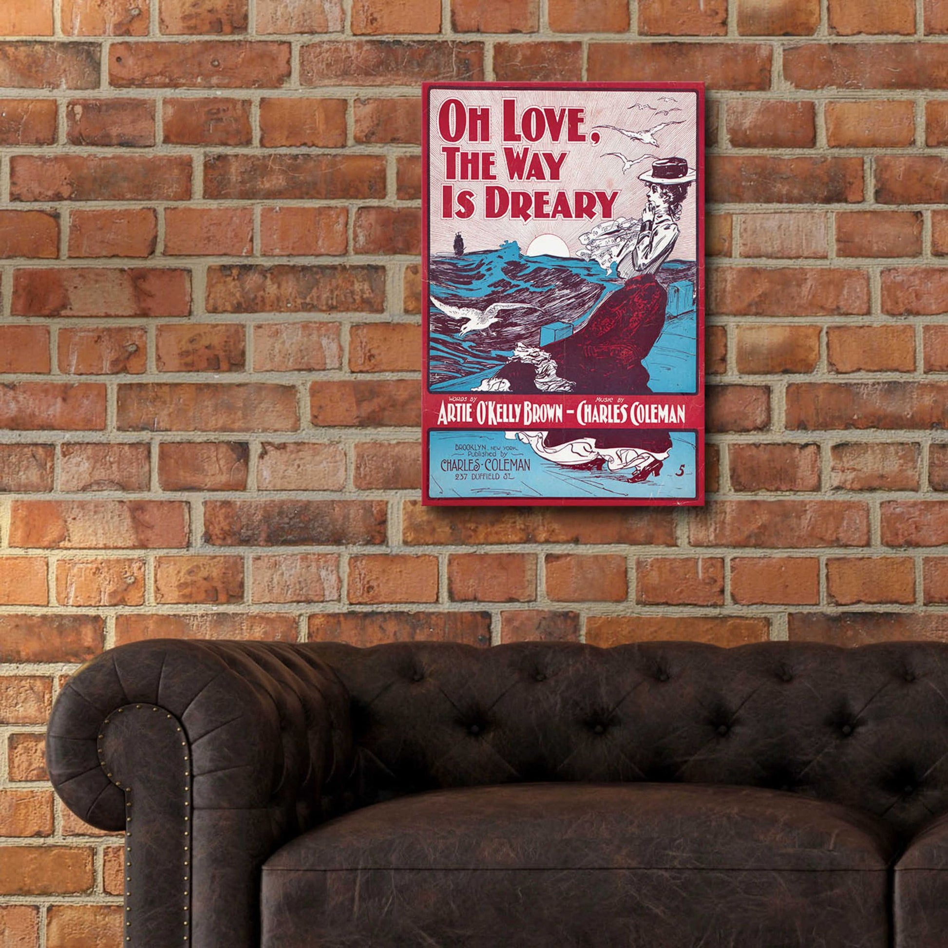 Epic Art 'Oh Love, The Way Is Dreary (1901)' by Epic Portfolio, Acrylic Glass Wall Art,16x24