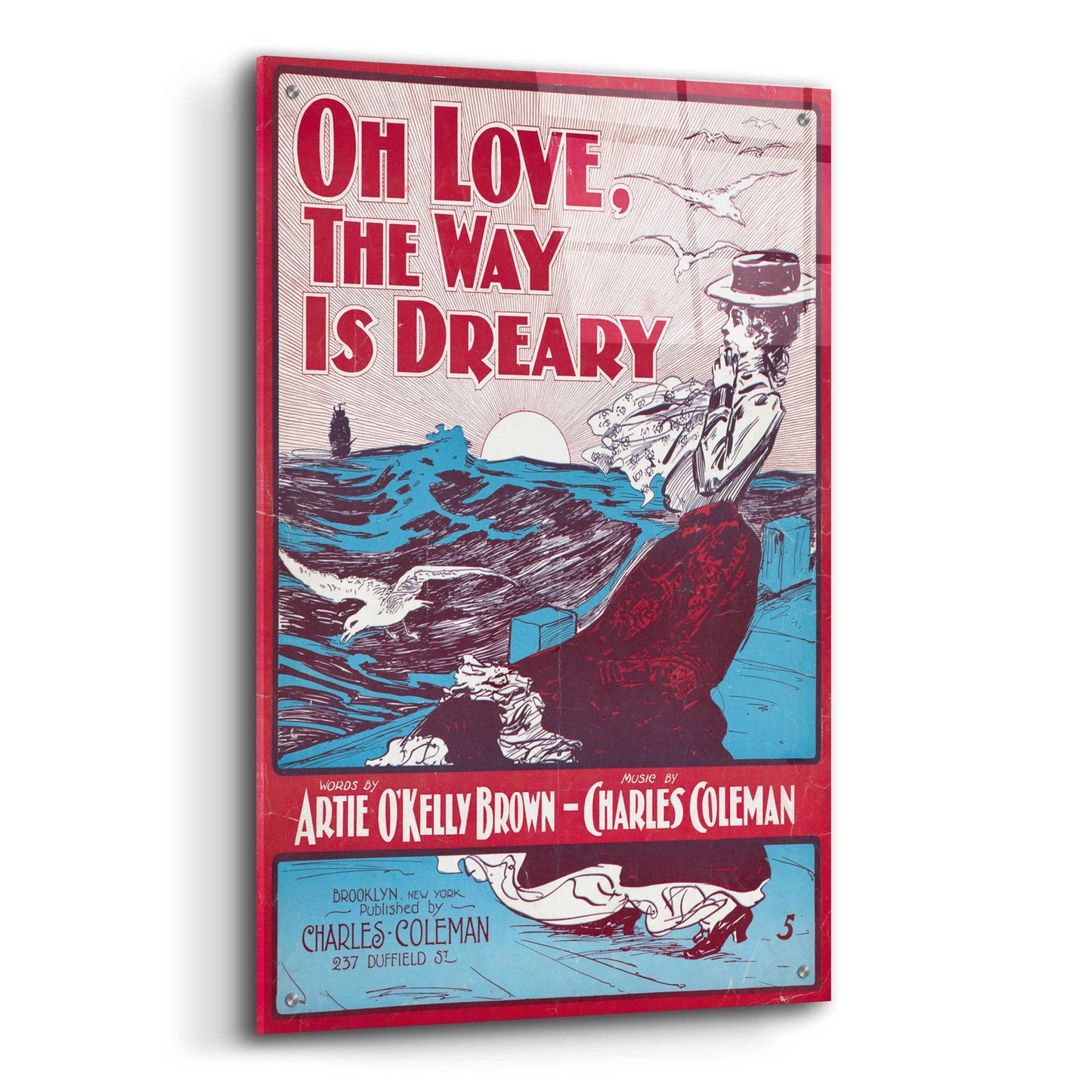 Epic Art 'Oh Love, The Way Is Dreary (1901)' by Epic Portfolio, Acrylic Glass Wall Art,24x36