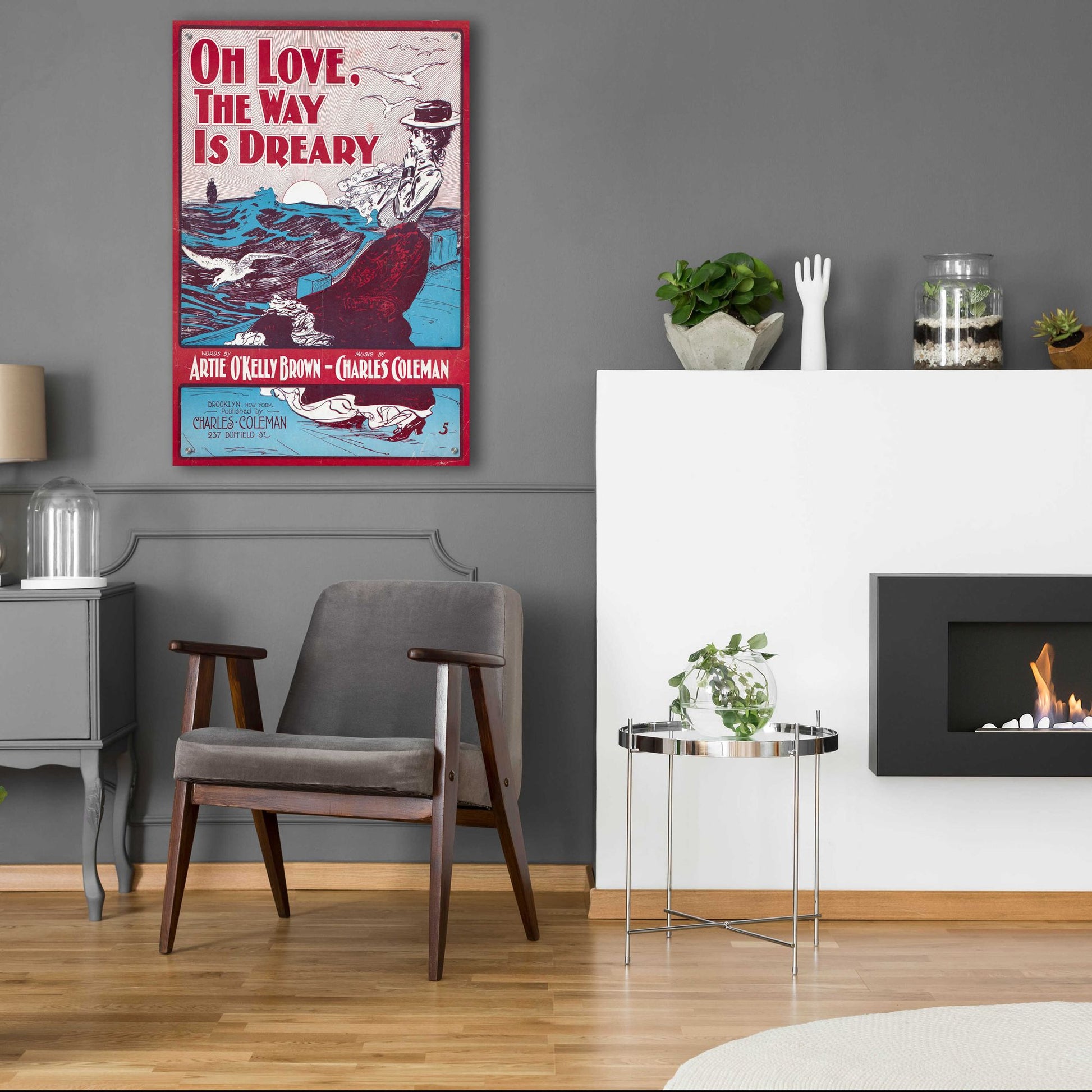 Epic Art 'Oh Love, The Way Is Dreary (1901)' by Epic Portfolio, Acrylic Glass Wall Art,24x36