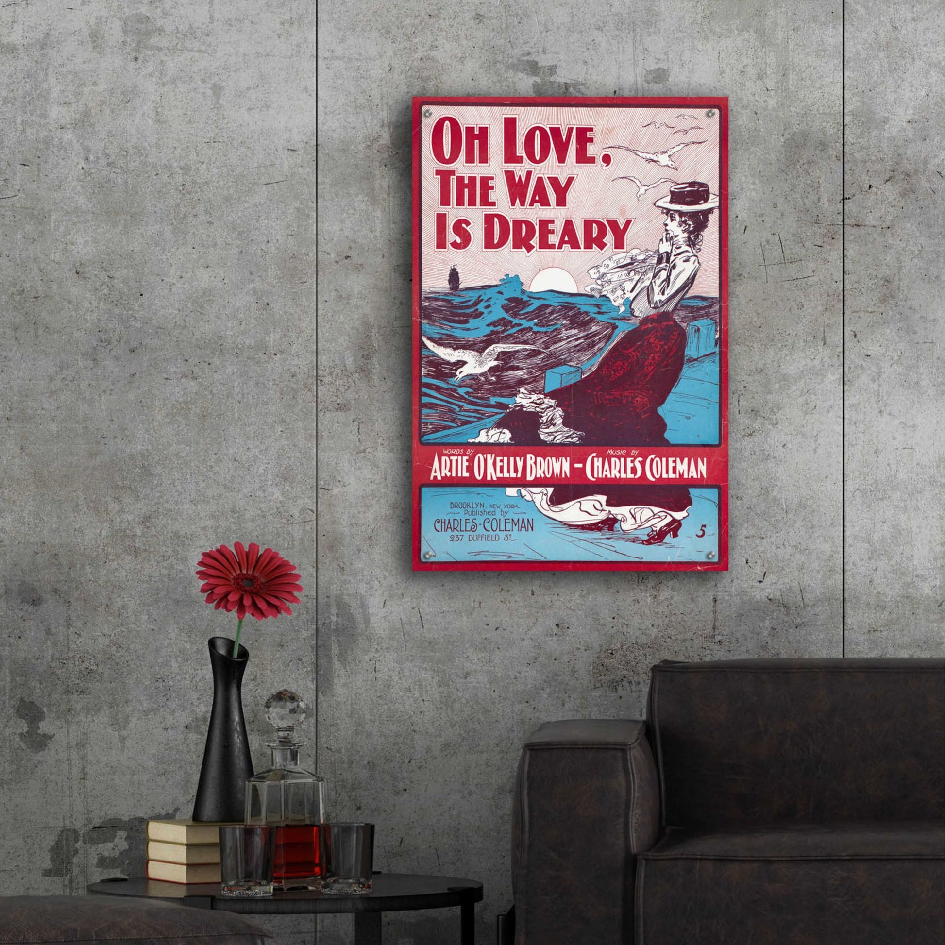 Epic Art 'Oh Love, The Way Is Dreary (1901)' by Epic Portfolio, Acrylic Glass Wall Art,24x36