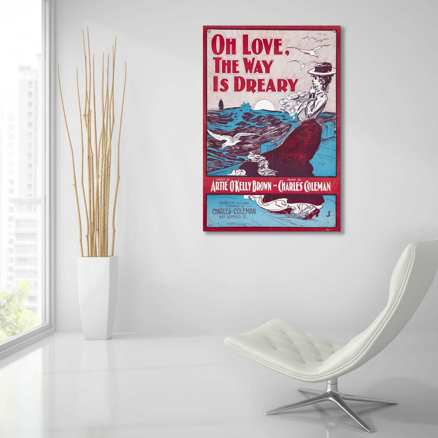 Epic Art 'Oh Love, The Way Is Dreary (1901)' by Epic Portfolio, Acrylic Glass Wall Art,24x36