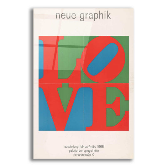 Epic Art 'Love. Neue Graphik (1968)' by Epic Portfolio, Acrylic Glass Wall Art