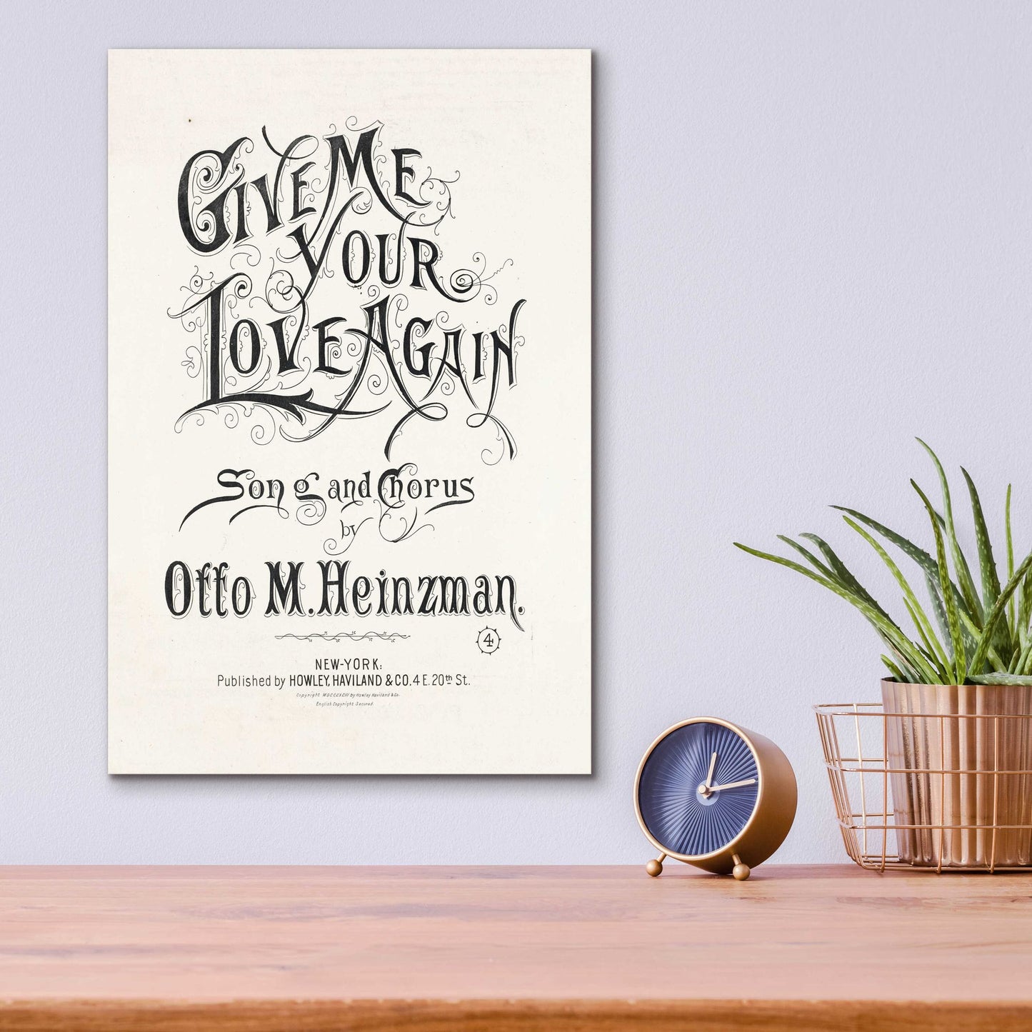 Epic Art 'Give Me Your Love Again (1893)' by Epic Portfolio, Acrylic Glass Wall Art,12x16