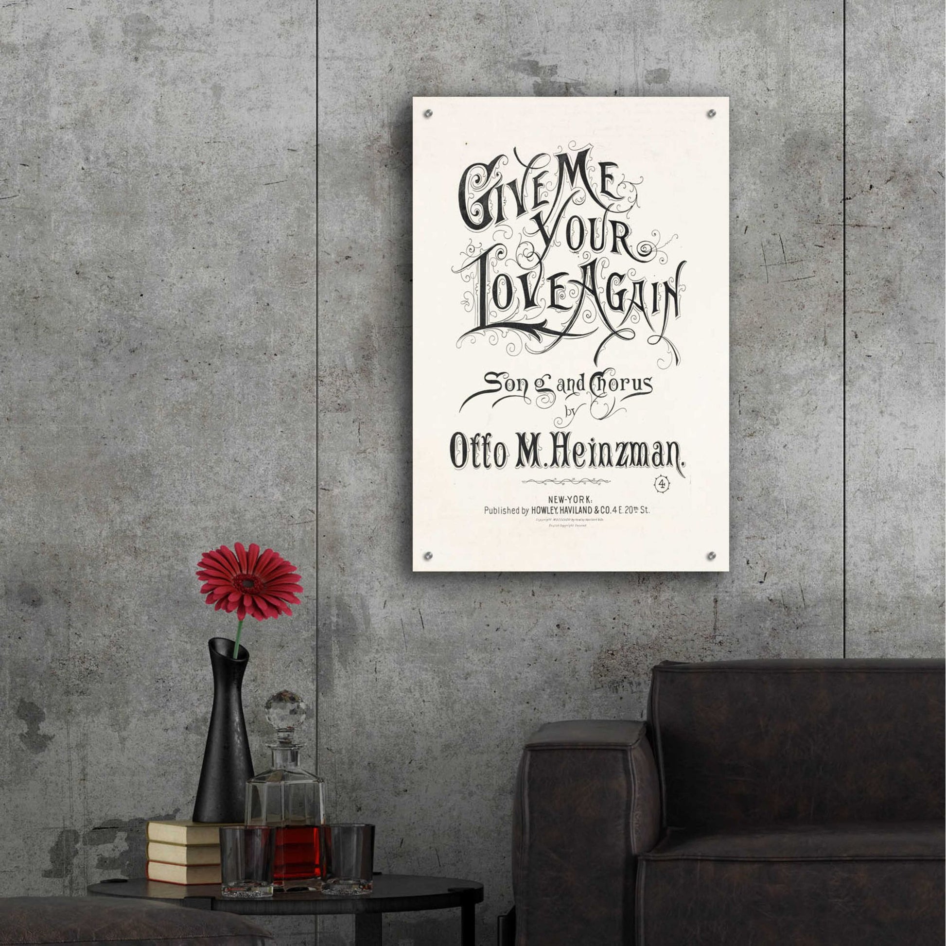 Epic Art 'Give Me Your Love Again (1893)' by Epic Portfolio, Acrylic Glass Wall Art,24x36