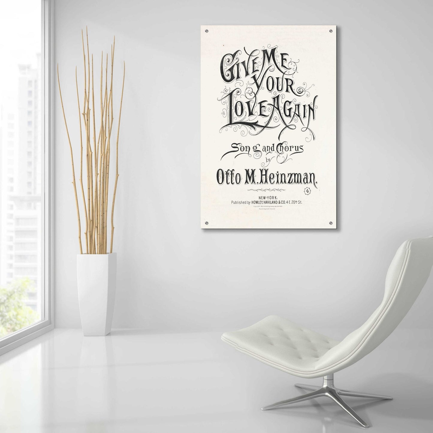 Epic Art 'Give Me Your Love Again (1893)' by Epic Portfolio, Acrylic Glass Wall Art,24x36