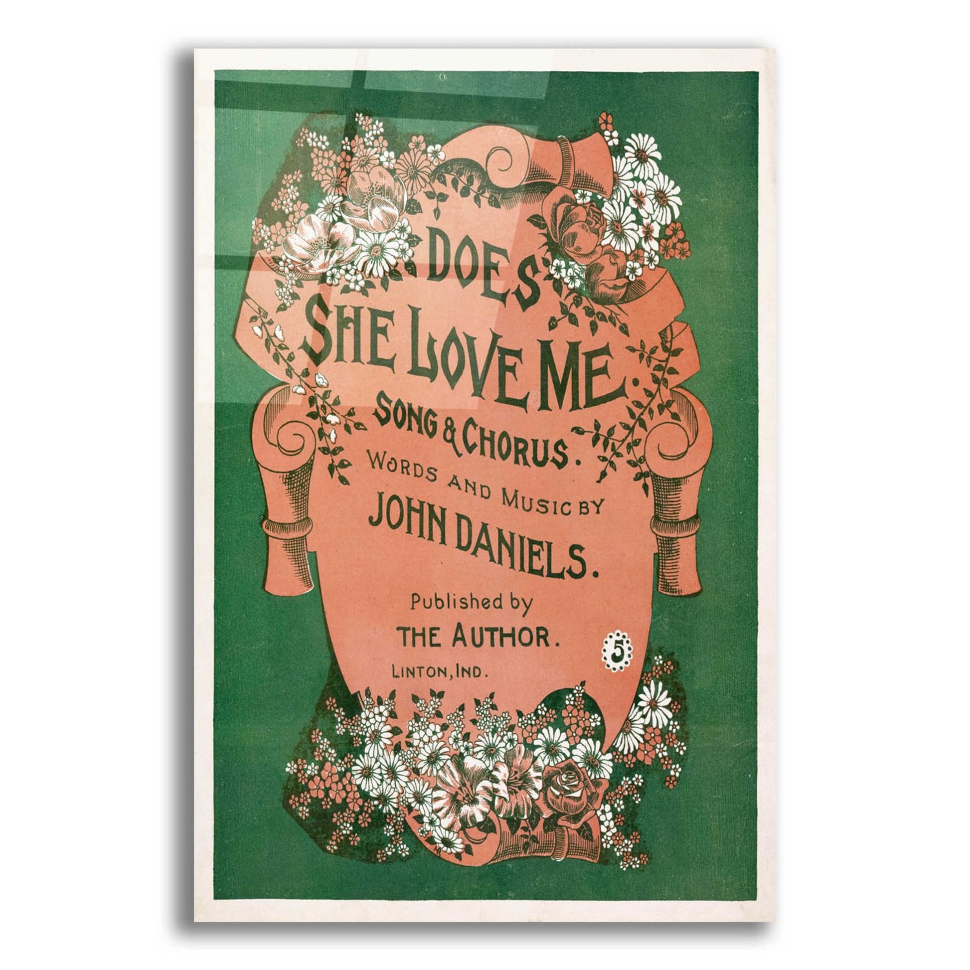 Epic Art 'Does She Love Me (1899)' by Epic Portfolio, Acrylic Glass Wall Art,12x16