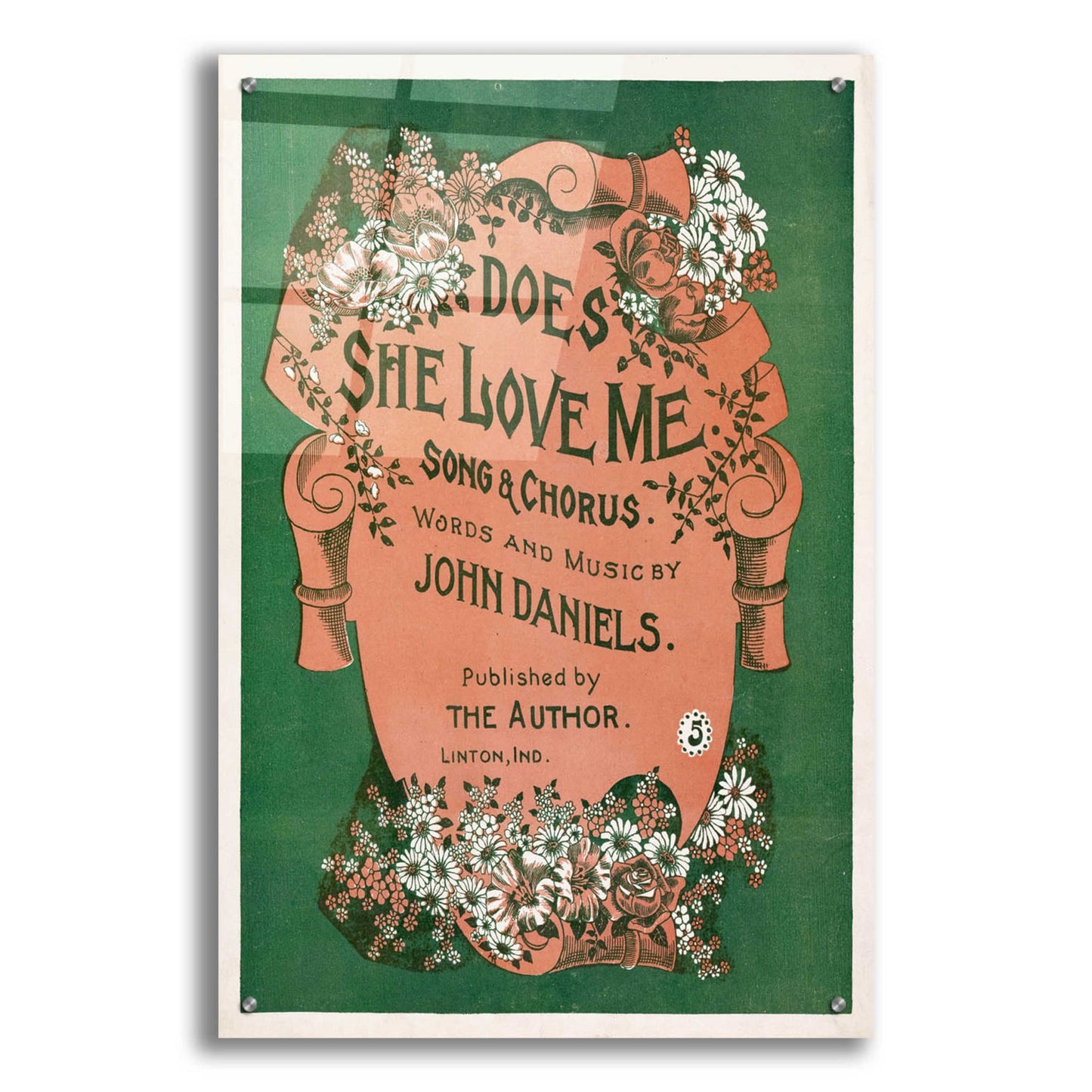 Epic Art 'Does She Love Me (1899)' by Epic Portfolio, Acrylic Glass Wall Art,24x36