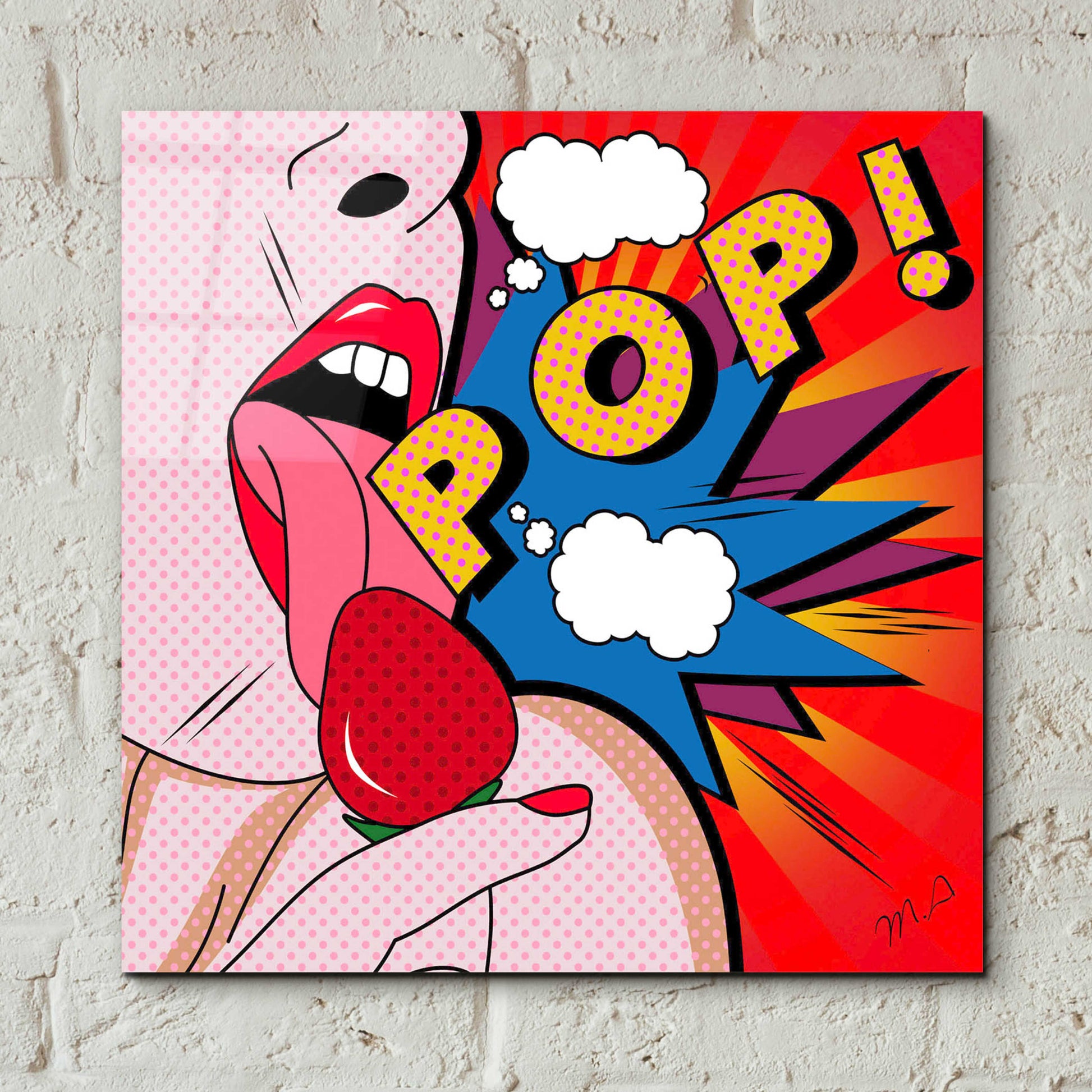 Epic Art 'Pop' by Mark Ashkenazi, Acrylic Glass Wall Art,12x12