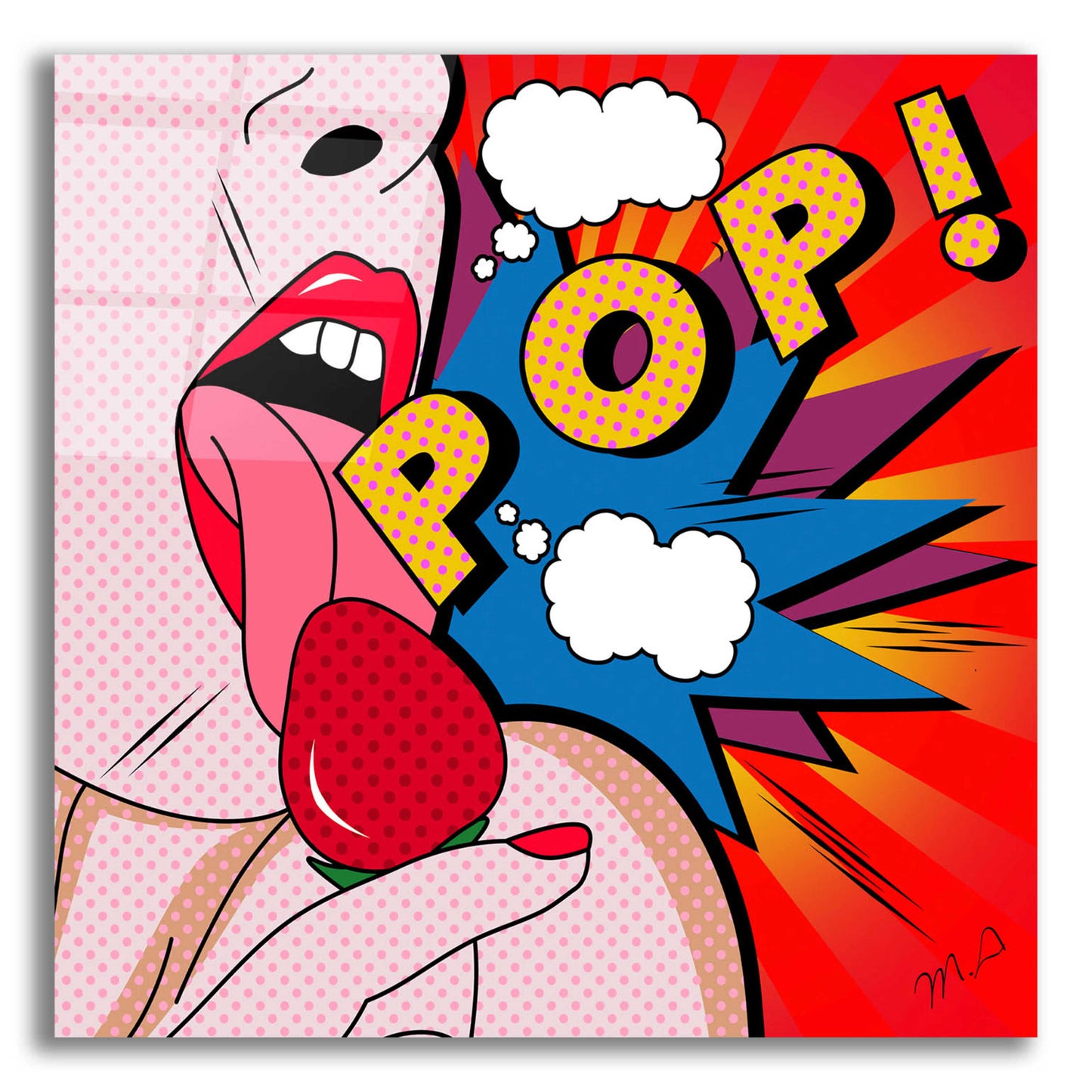 Epic Art 'Pop' by Mark Ashkenazi, Acrylic Glass Wall Art,12x12