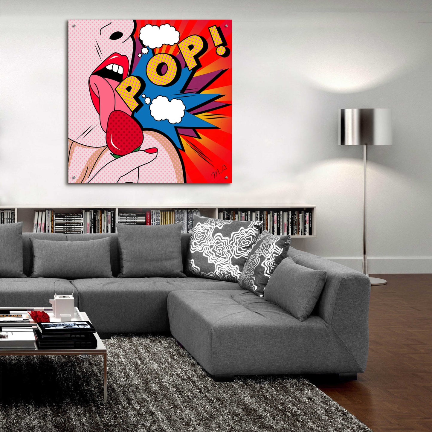 Epic Art 'Pop' by Mark Ashkenazi, Acrylic Glass Wall Art,36x36