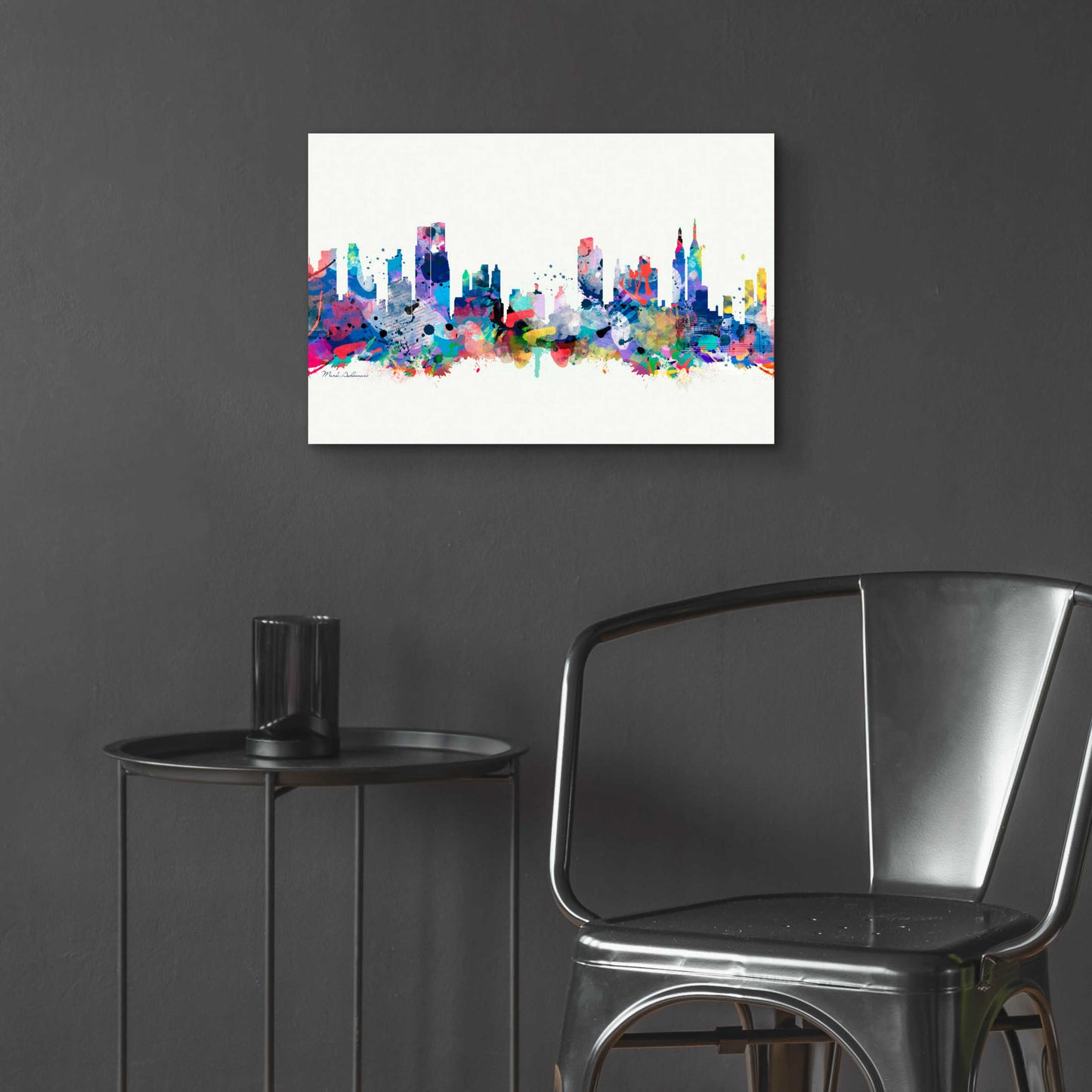 Epic Art 'New York Mark 3' by Mark Ashkenazi, Acrylic Glass Wall Art,24x16