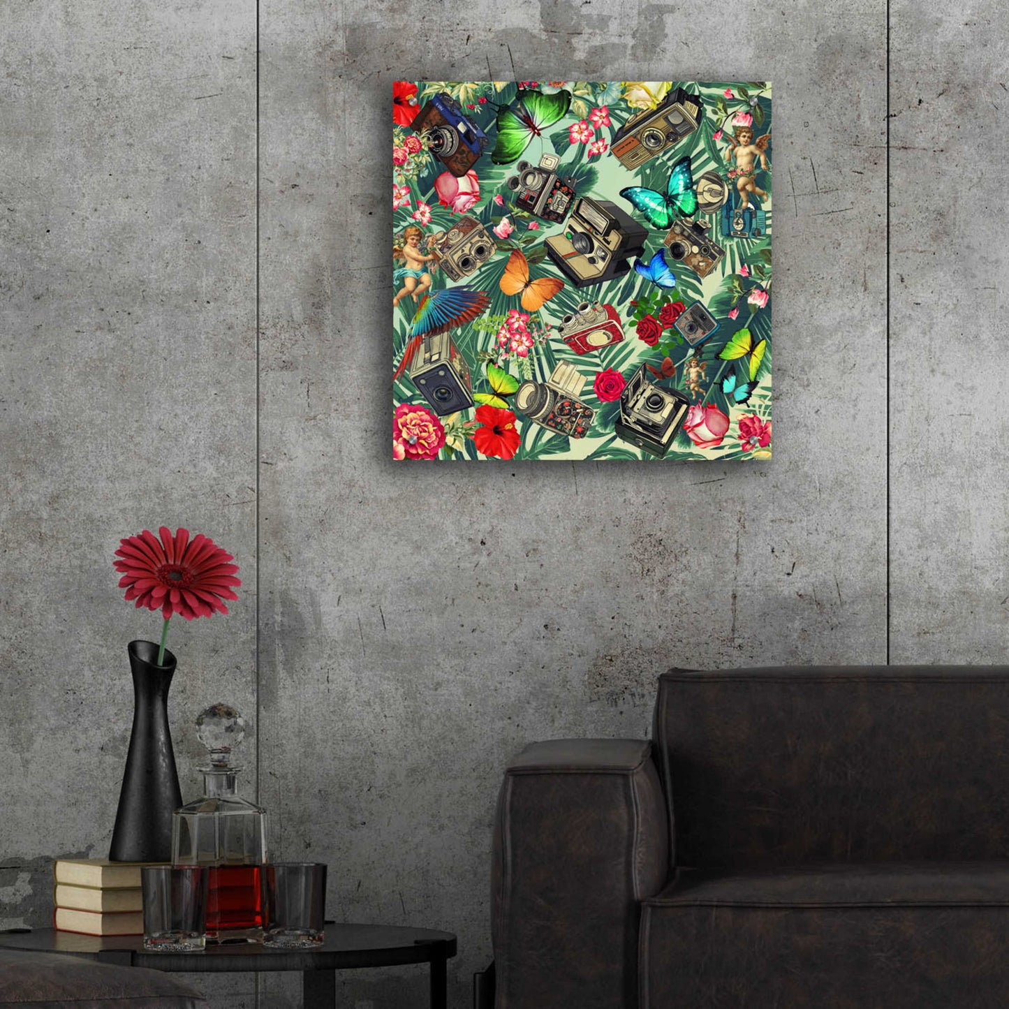 Epic Art 'Tropic Fun Vintage 2' by Mark Ashkenazi, Acrylic Glass Wall Art,24x24