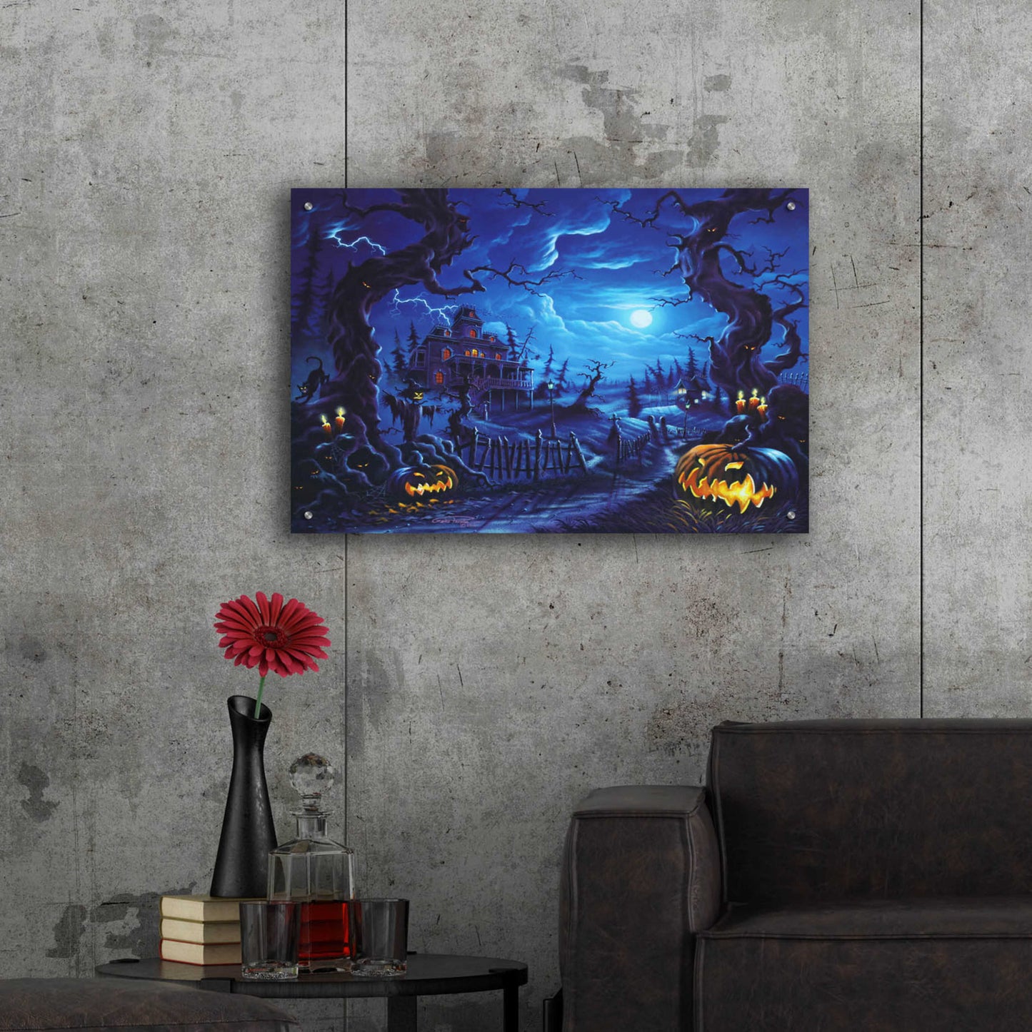 Epic Art 'Friday Night' by Geno Peoples, Acrylic Glass Wall Art,36x24