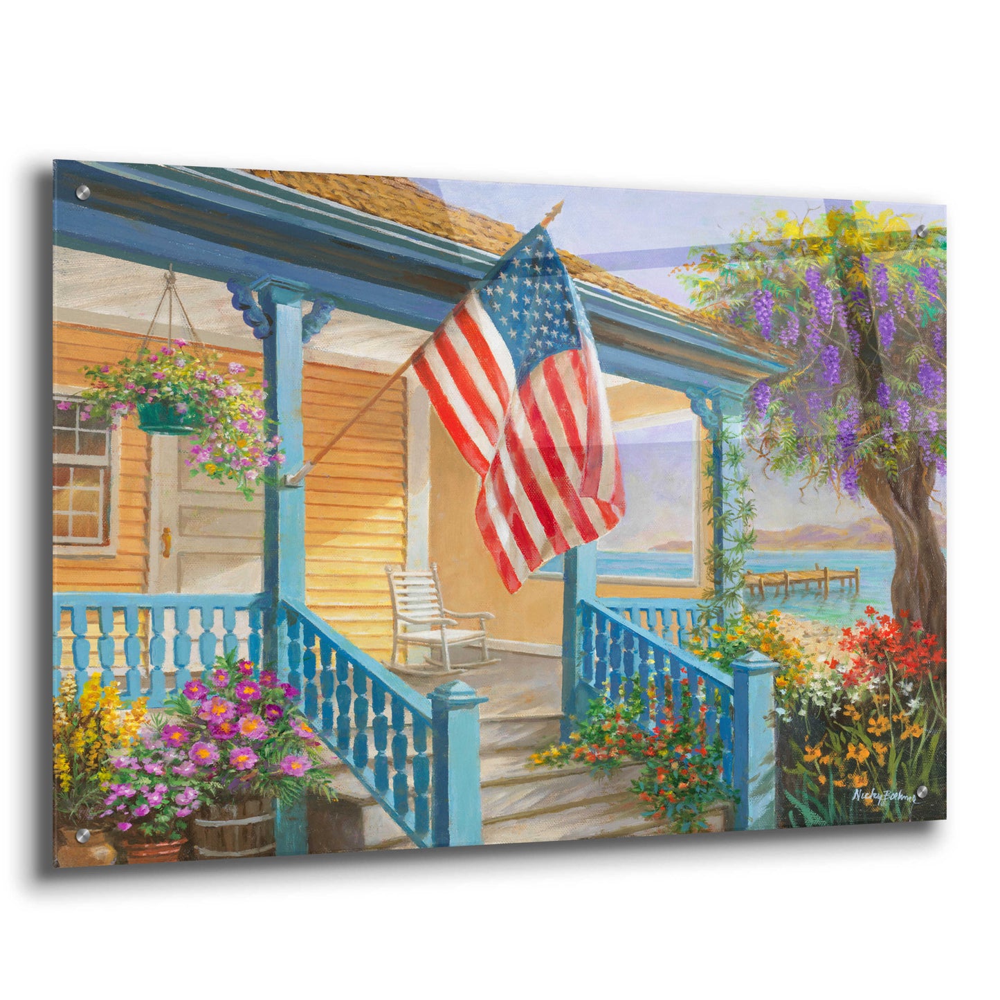 Epic Art 'My Home Sweet Home' by Nicky Boehme, Acrylic Glass Wall Art,36x24