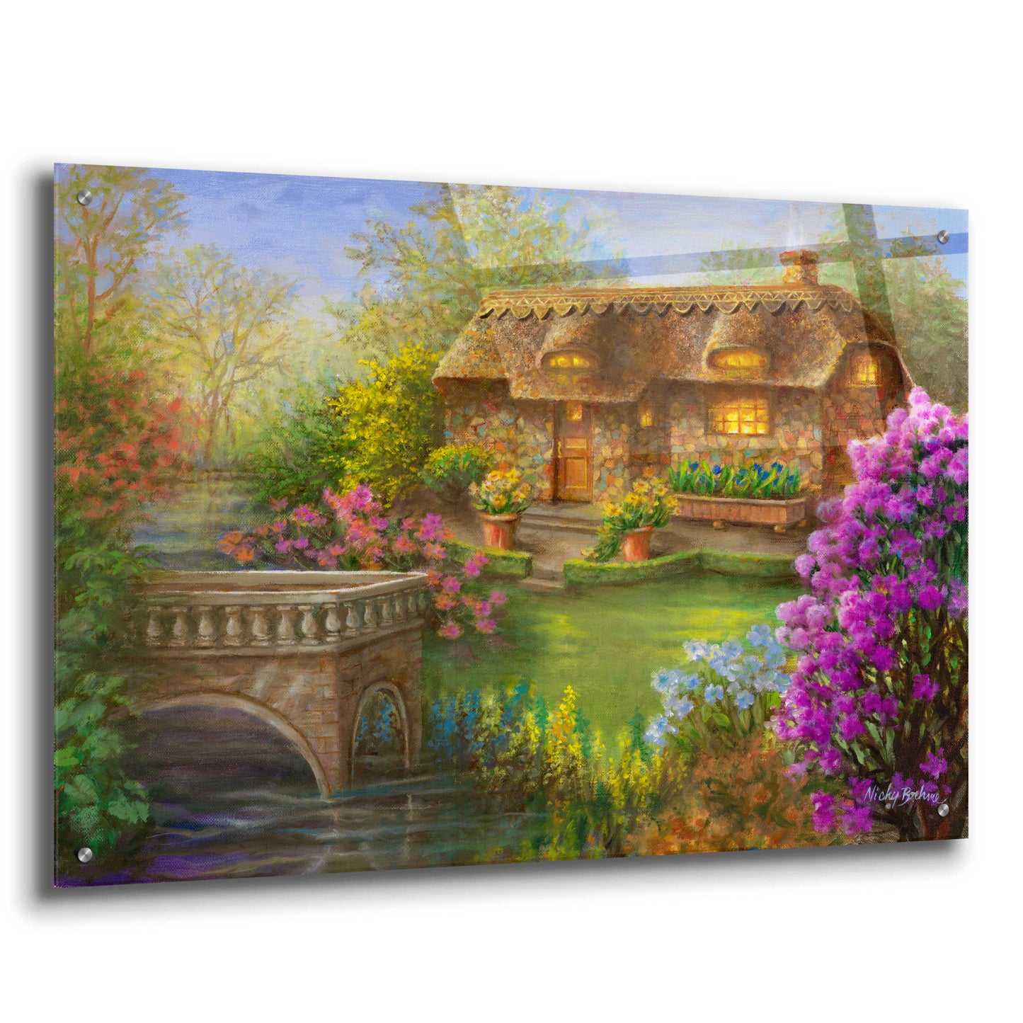 Epic Art 'My Summer Hideaway' by Nicky Boehme, Acrylic Glass Wall Art,36x24