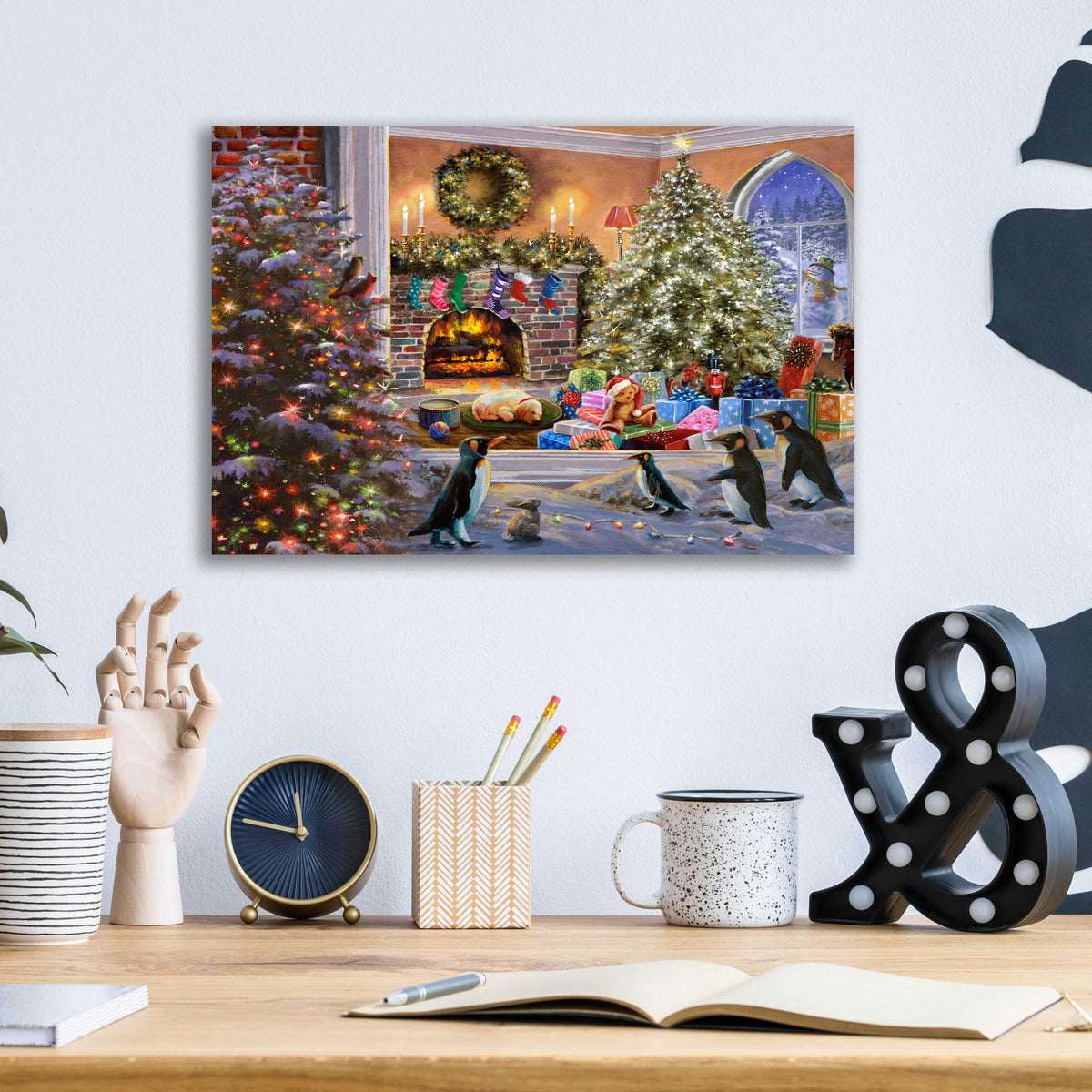 Epic Art 'A Magical View to Christmas' by Nicky Boehme, Acrylic Glass Wall Art,16x12