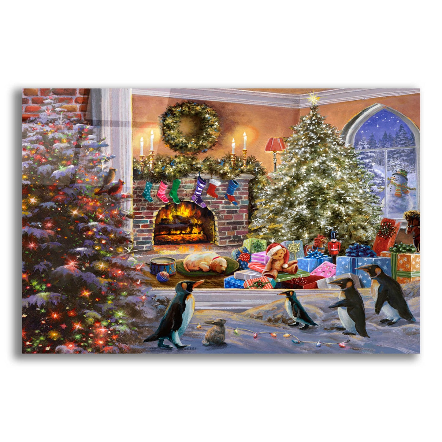 Epic Art 'A Magical View to Christmas' by Nicky Boehme, Acrylic Glass Wall Art,16x12