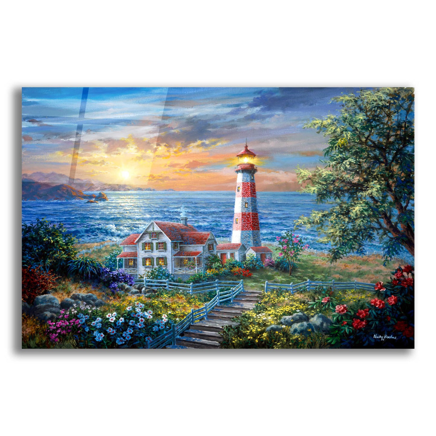 Epic Art 'Enchantment' by Nicky Boehme, Acrylic Glass Wall Art,16x12