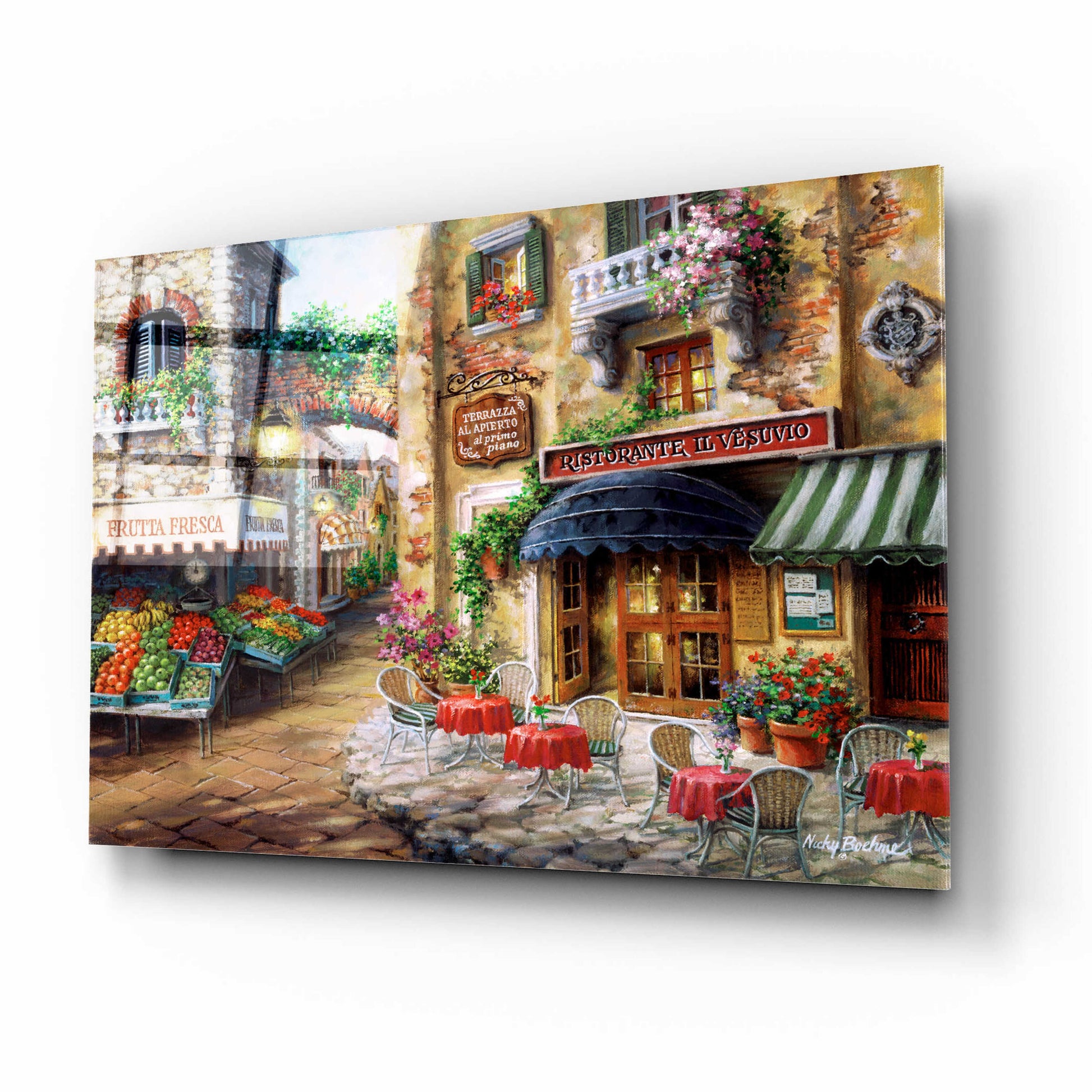 Epic Art 'Buon Appetito' by Nicky Boehme, Acrylic Glass Wall Art,16x12