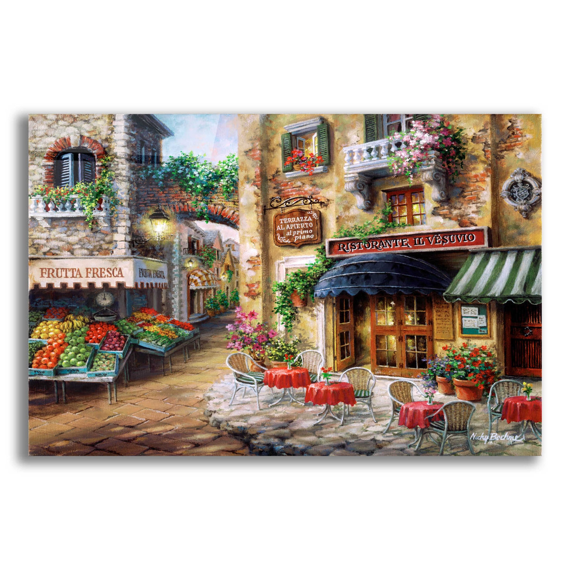 Epic Art 'Buon Appetito' by Nicky Boehme, Acrylic Glass Wall Art,16x12