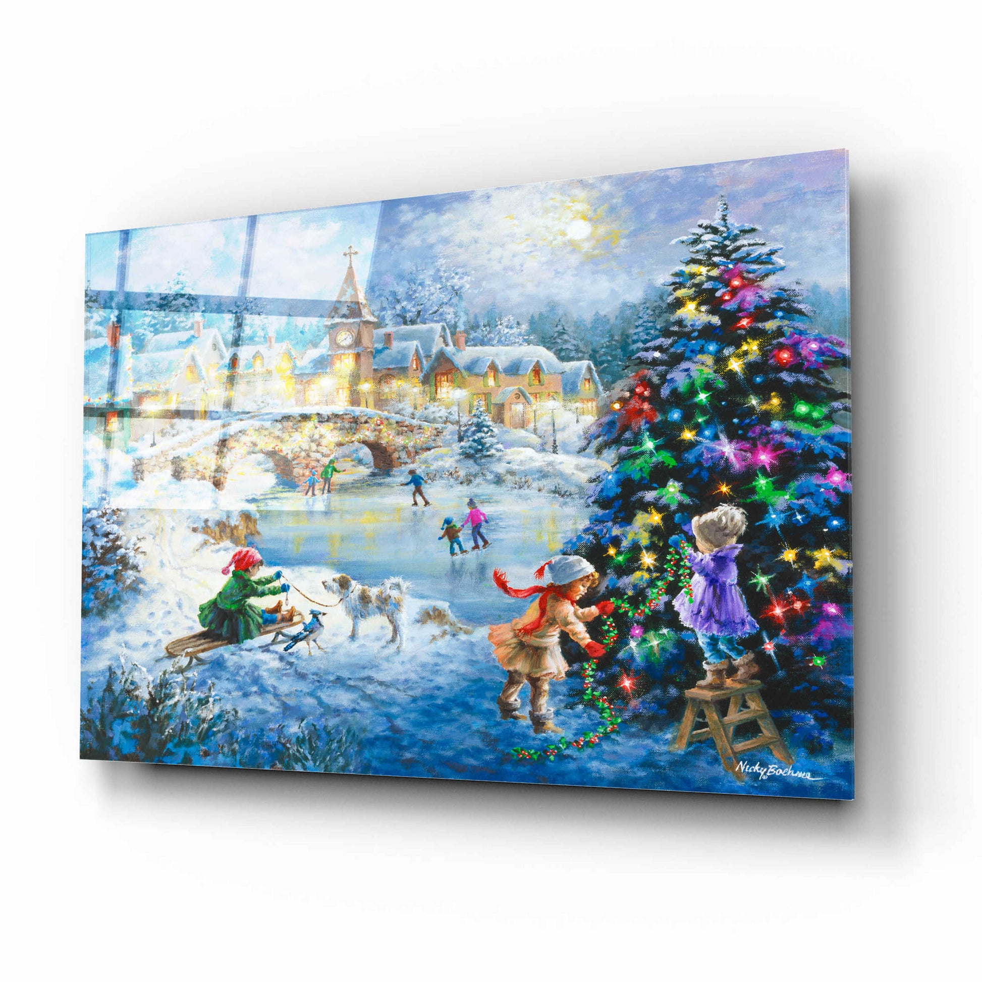 Epic Art 'Joyful Celebration' by Nicky Boehme, Acrylic Glass Wall Art,16x12