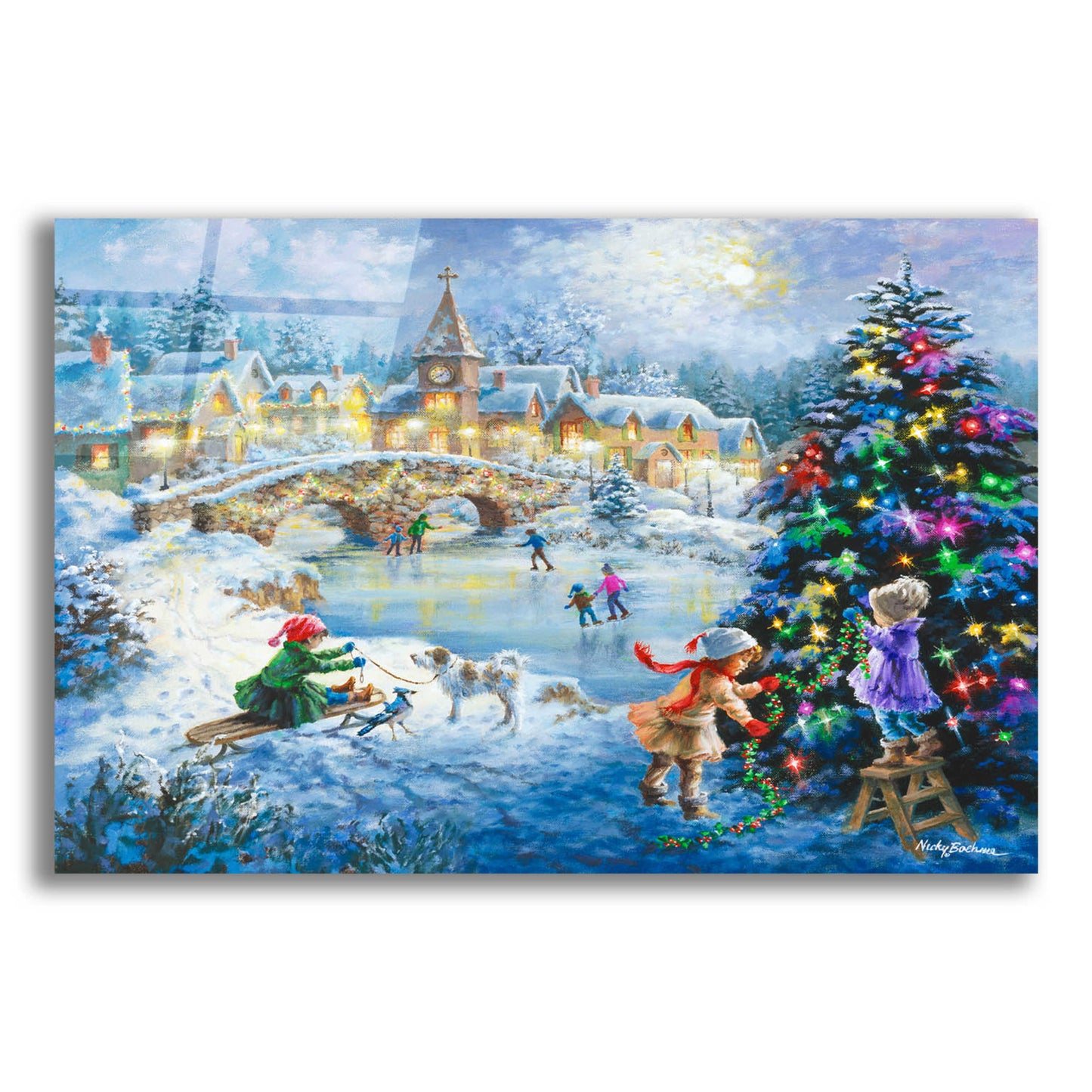 Epic Art 'Joyful Celebration' by Nicky Boehme, Acrylic Glass Wall Art,16x12