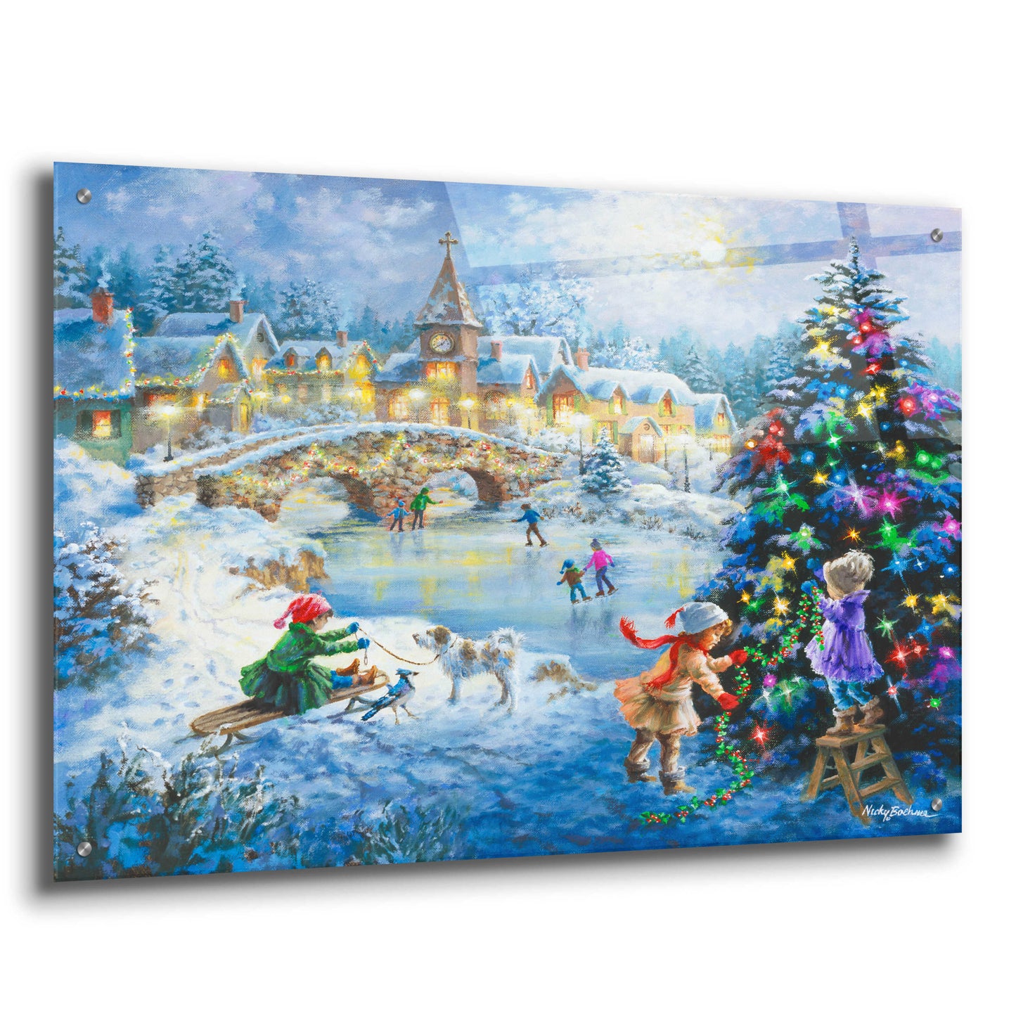 Epic Art 'Joyful Celebration' by Nicky Boehme, Acrylic Glass Wall Art,36x24