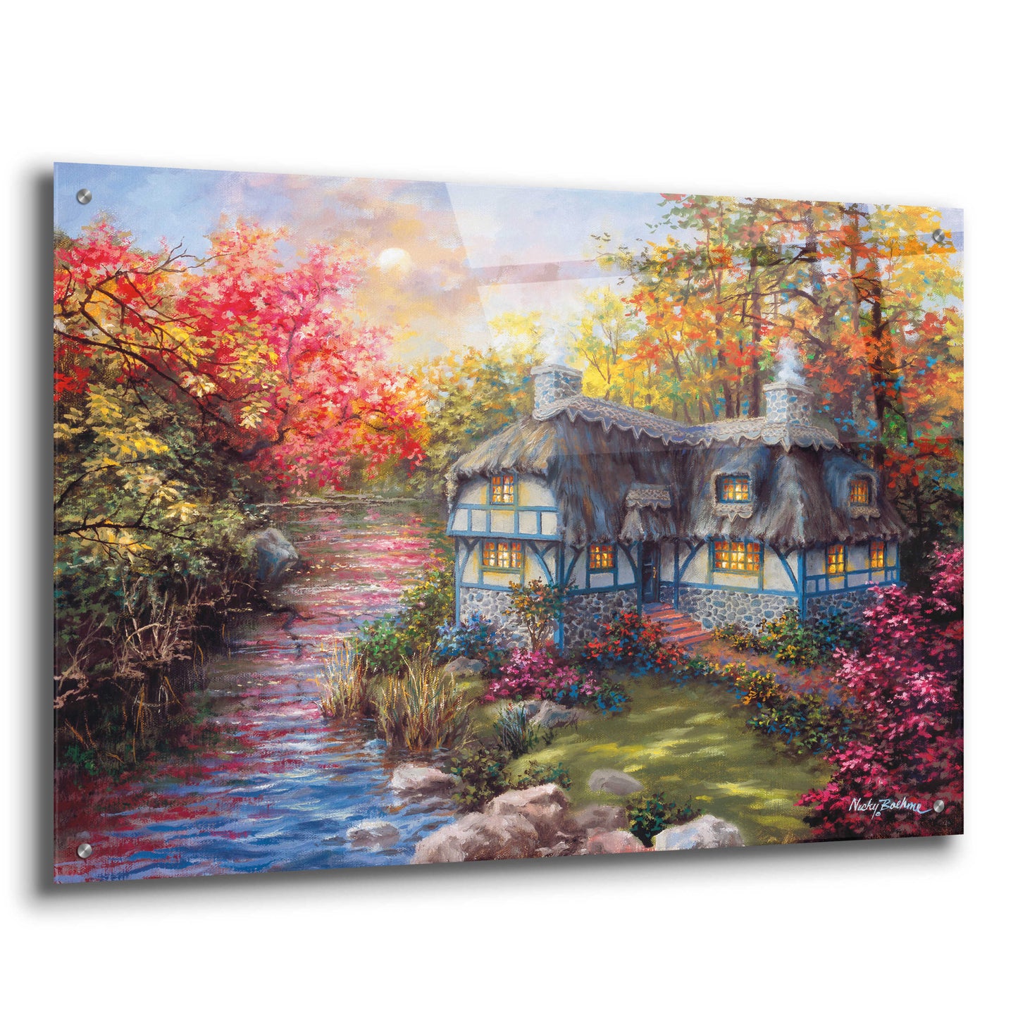 Epic Art 'There's No Place Like Home' by Nicky Boehme, Acrylic Glass Wall Art,36x24