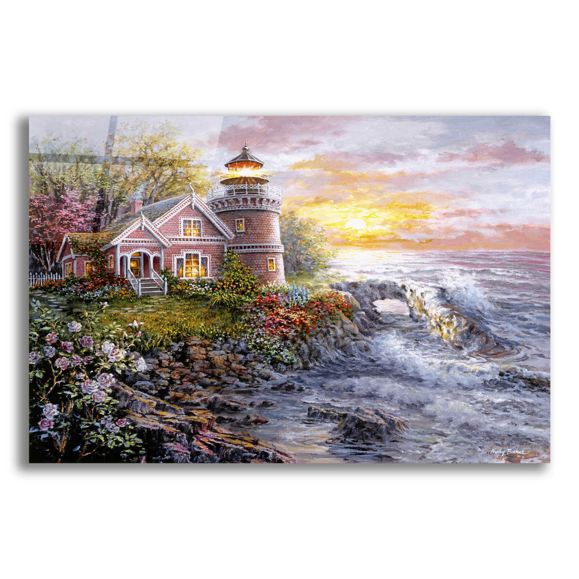 Epic Art 'Seafarer's Vigilant Sentry' by Nicky Boehme, Acrylic Glass Wall Art,16x12