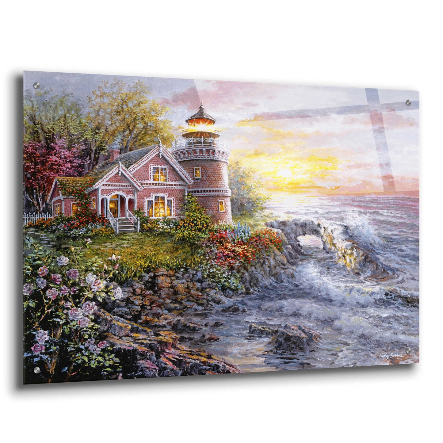 Epic Art 'Seafarer's Vigilant Sentry' by Nicky Boehme, Acrylic Glass Wall Art,36x24