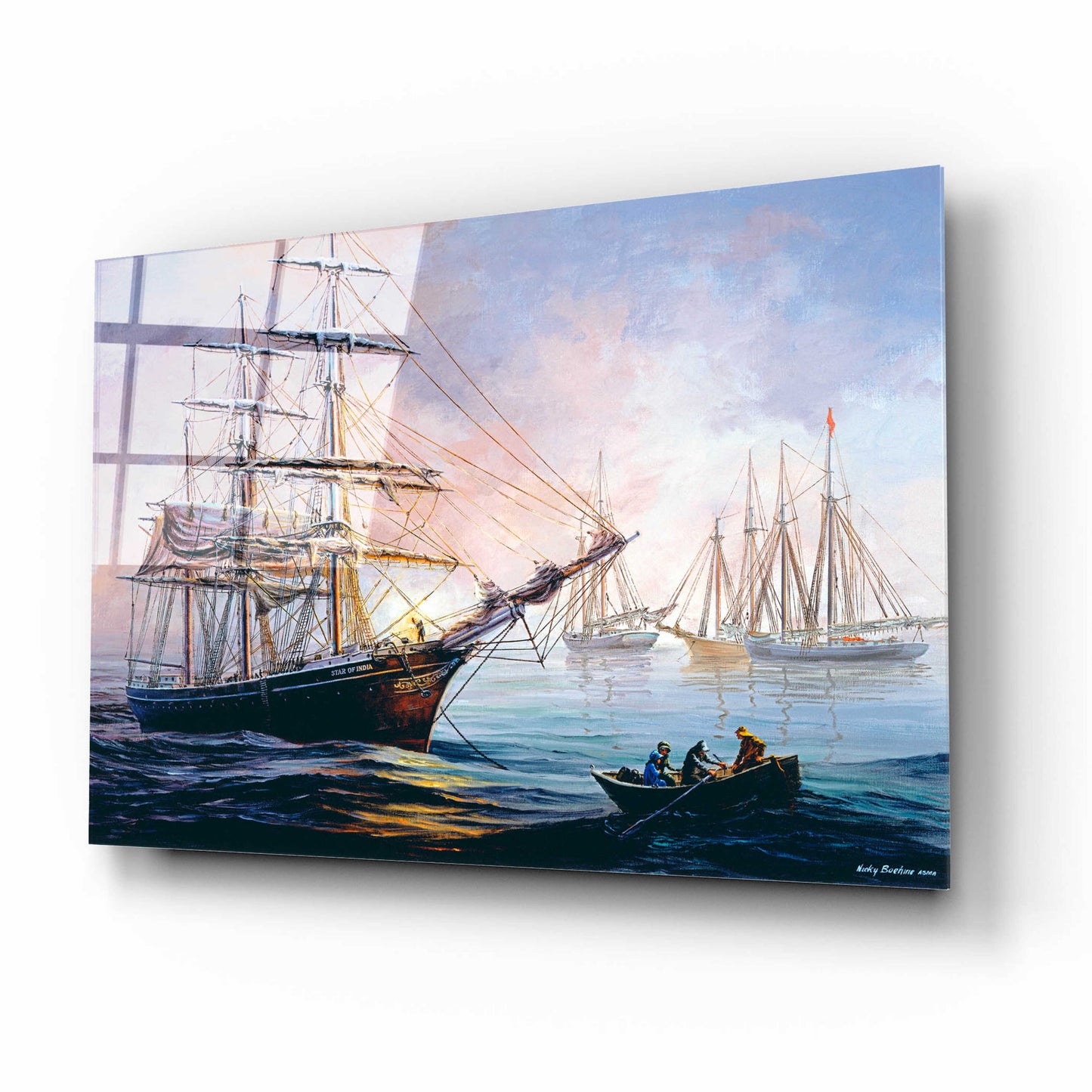 Epic Art 'Nobility At Bay' by Nicky Boehme, Acrylic Glass Wall Art,16x12