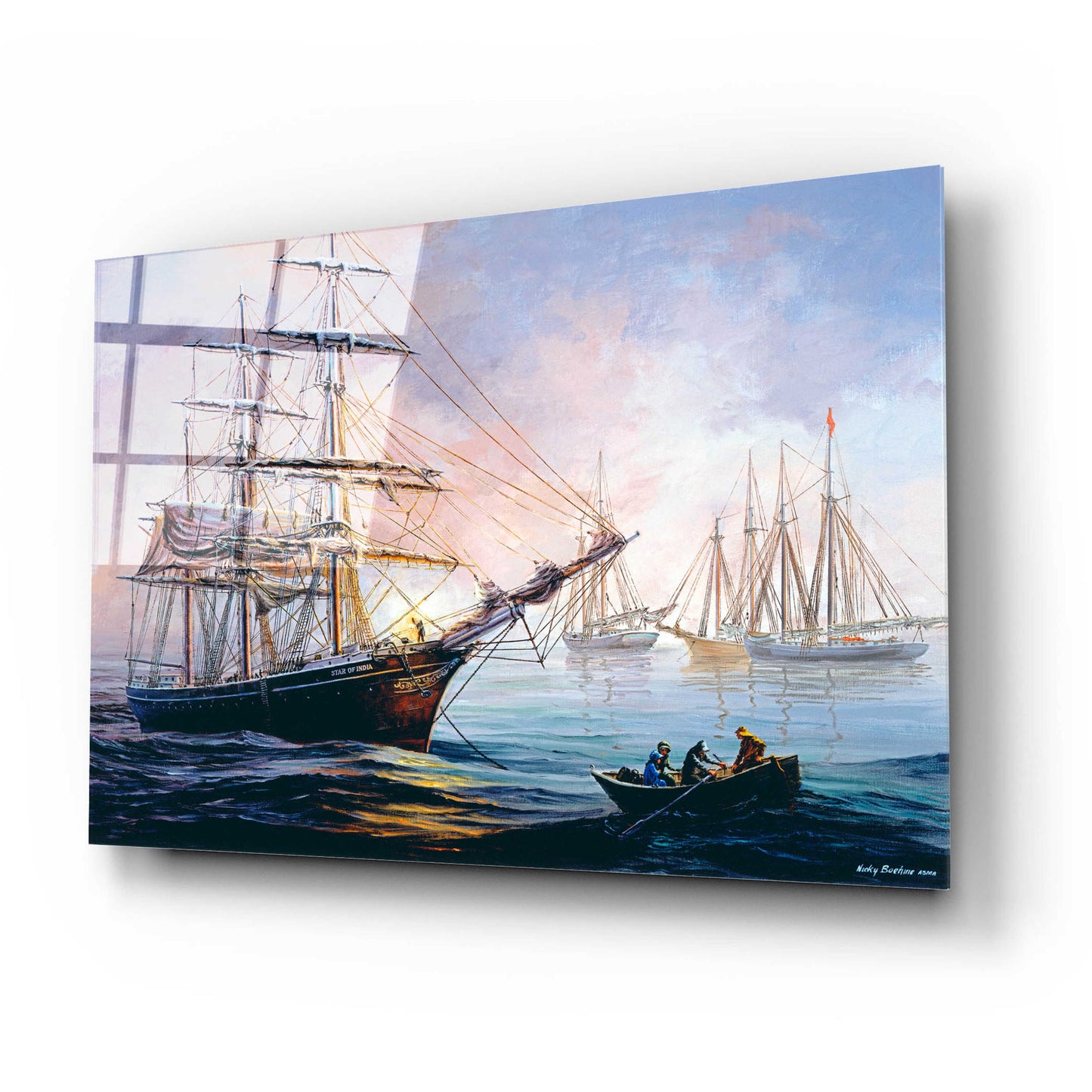 Epic Art 'Nobility At Bay' by Nicky Boehme, Acrylic Glass Wall Art,24x16