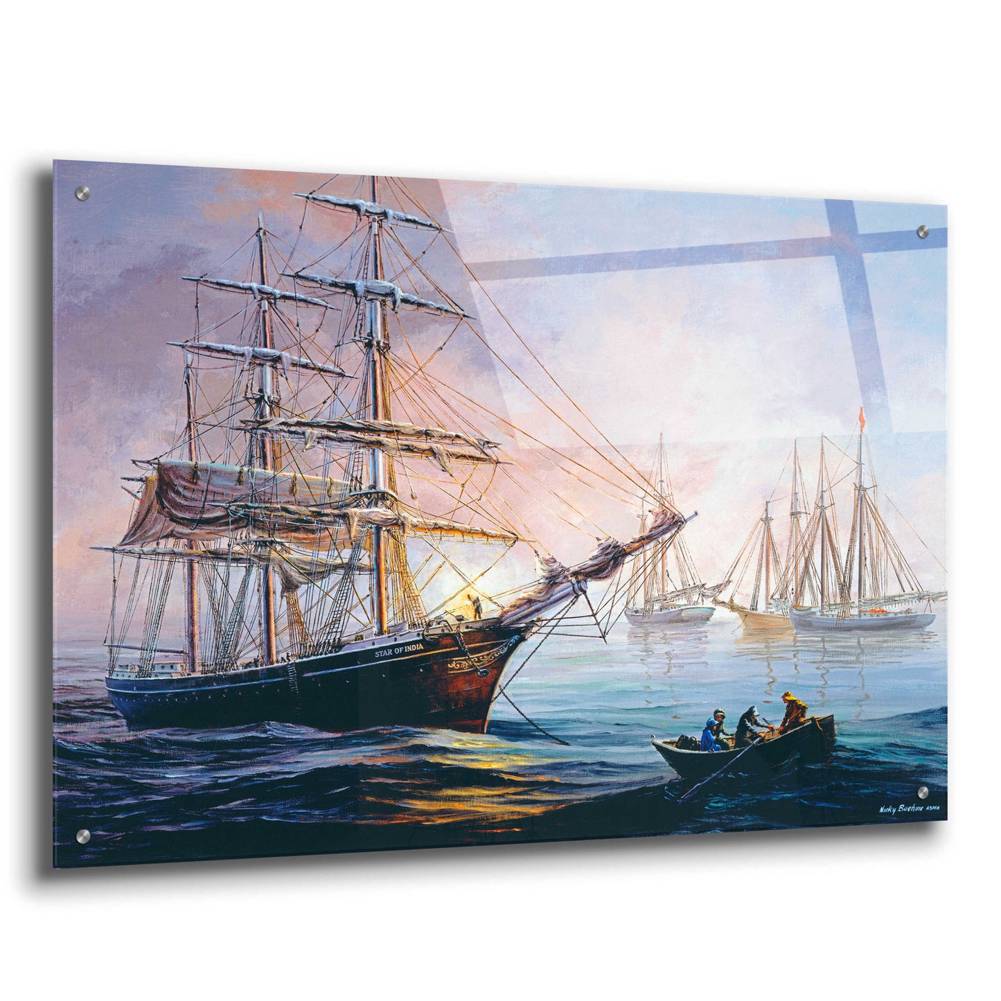 Epic Art 'Nobility At Bay' by Nicky Boehme, Acrylic Glass Wall Art,36x24