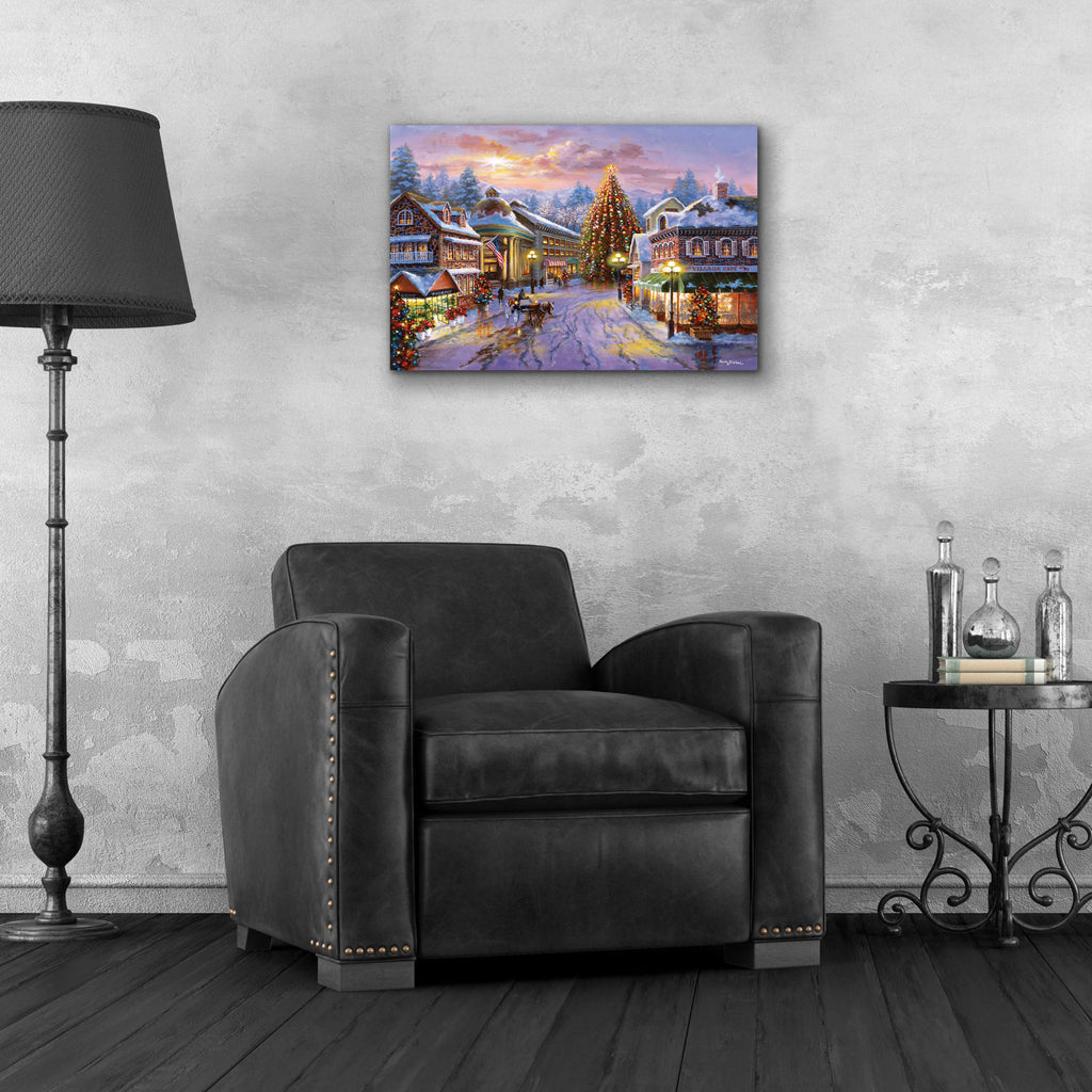 Epic Art 'Christmas Eve' by Nicky Boehme, Acrylic Glass Wall Art,24x16